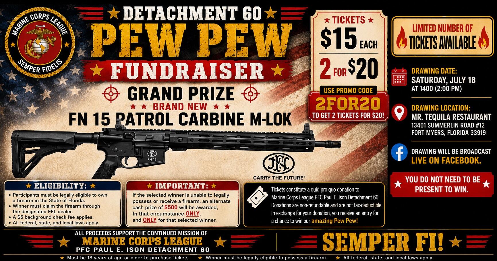 Campaign cover image for Detachment 60 Pew Pew Fundraiser