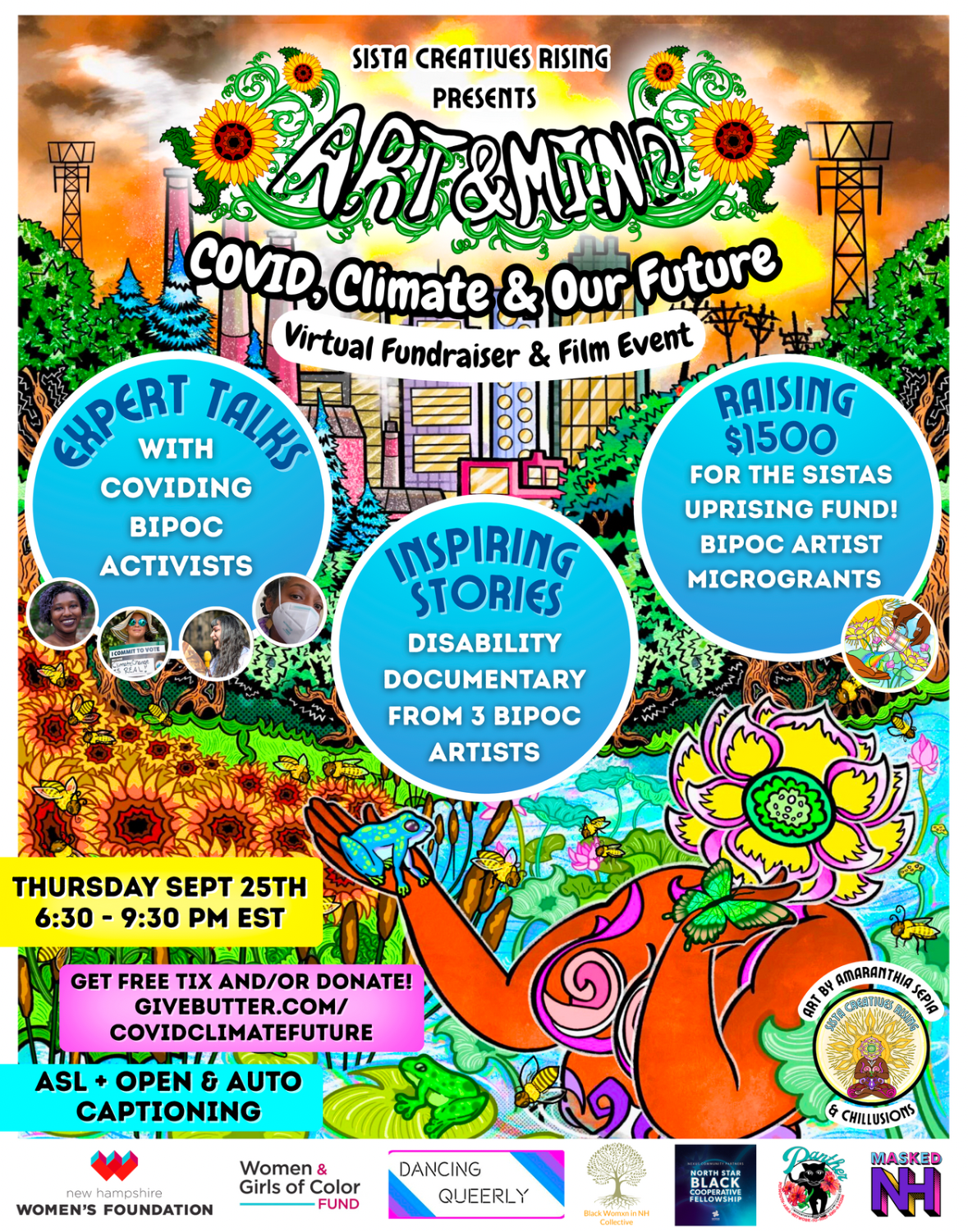 Campaign cover image for Sista Creatives Rising Presents: Art & Mind - COVID, Climate & Our Future!