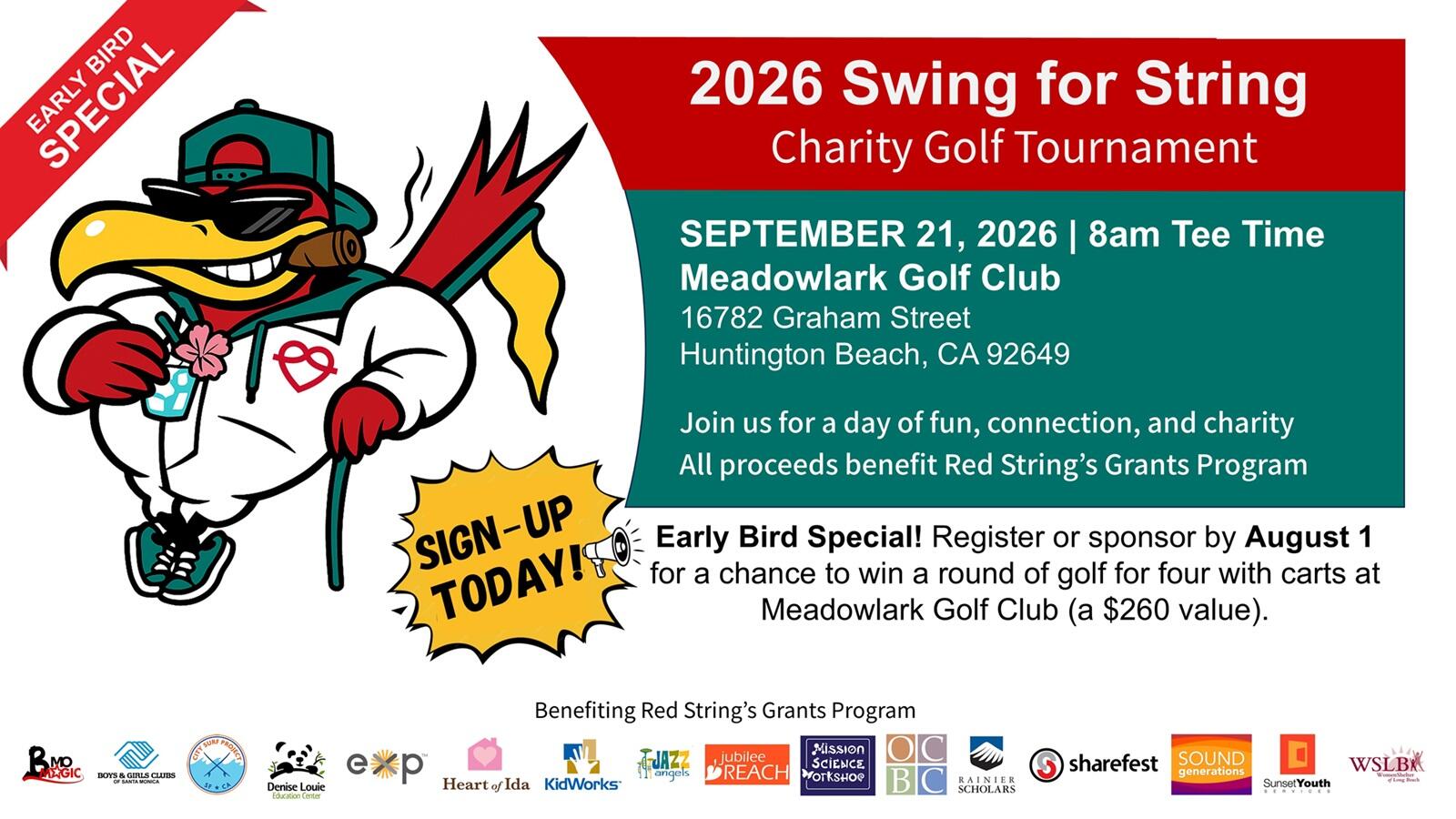 Campaign cover image for 4th Annual Swing for String Charity Golf Tournament