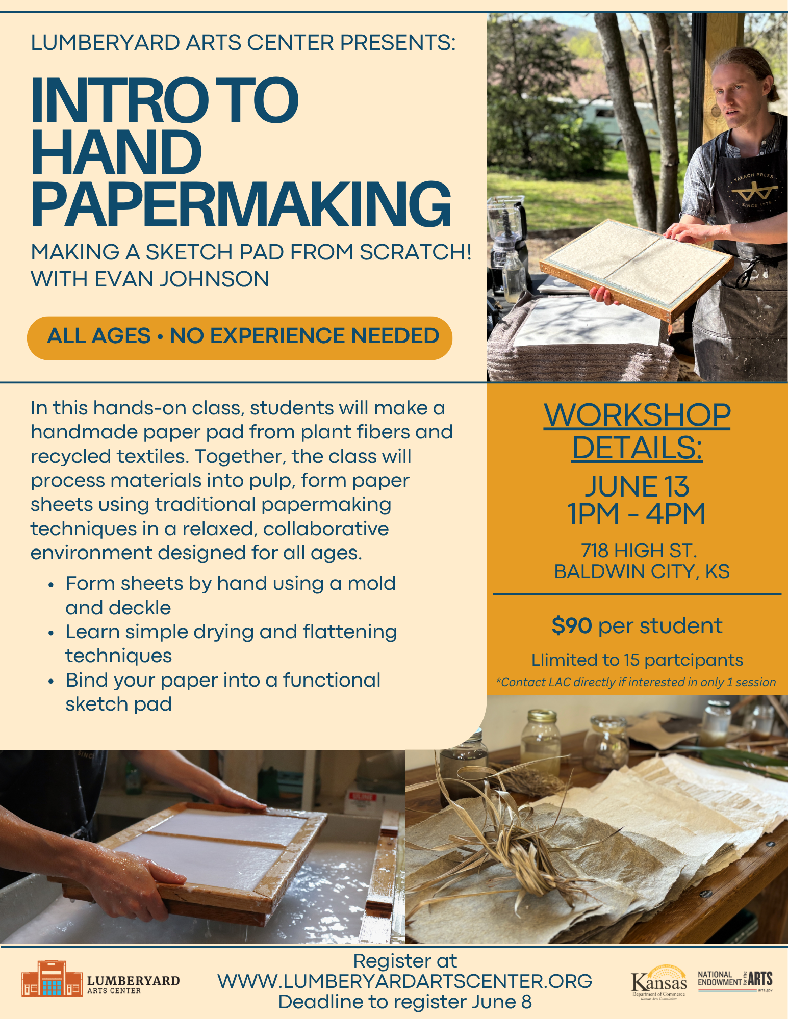 Papermaking Libraries Intro to Hand Papermaking | Lumberyard Arts Center