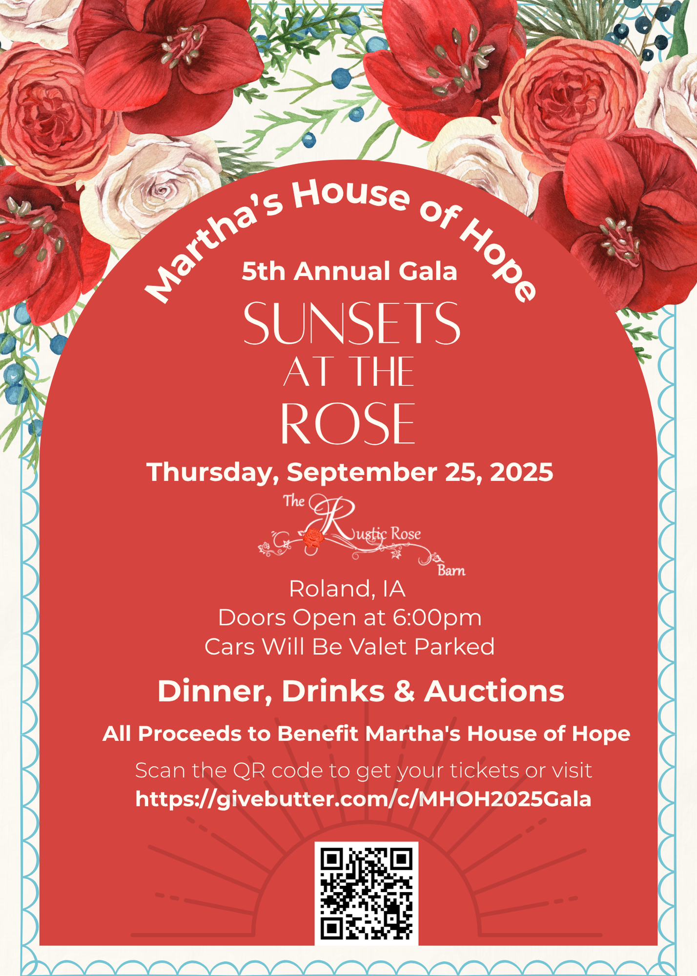 Campaign cover image for 5th Annual Sunsets at the Rose Gala