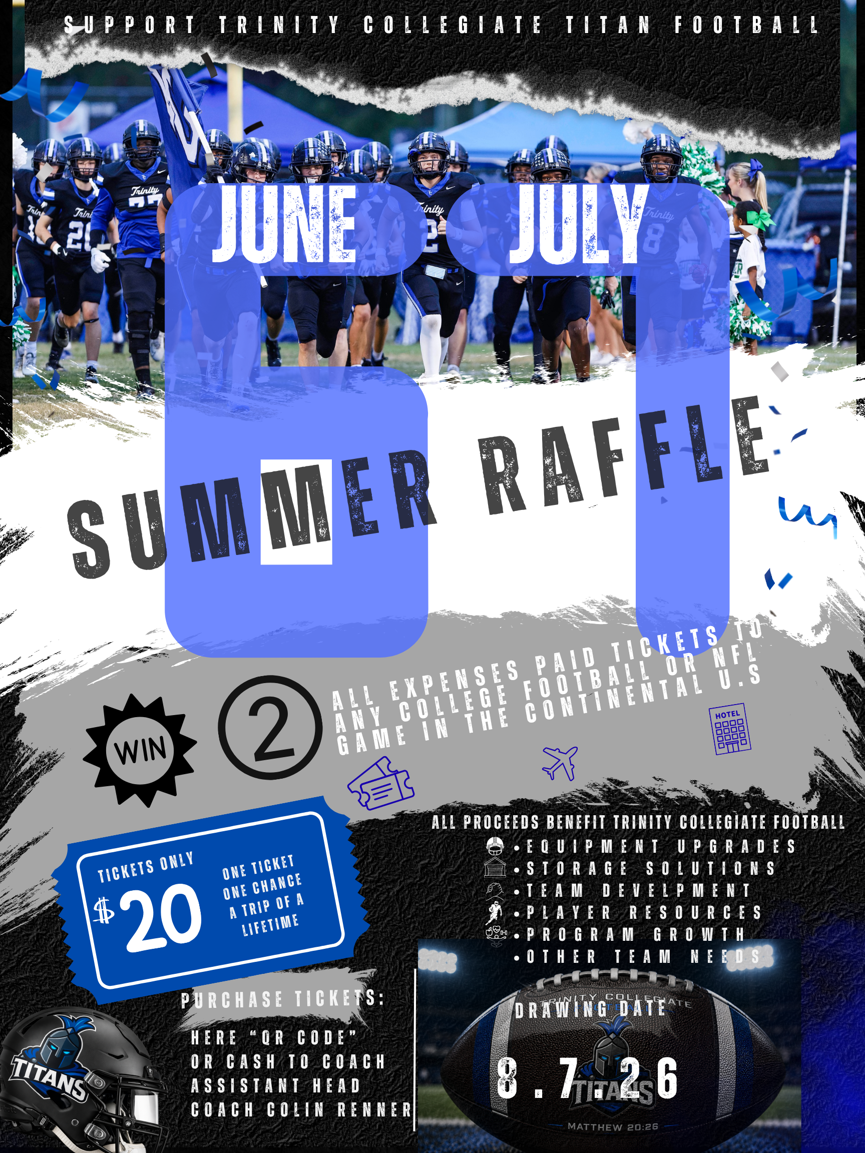 Campaign cover image for 2026 6/7 Football Raffle