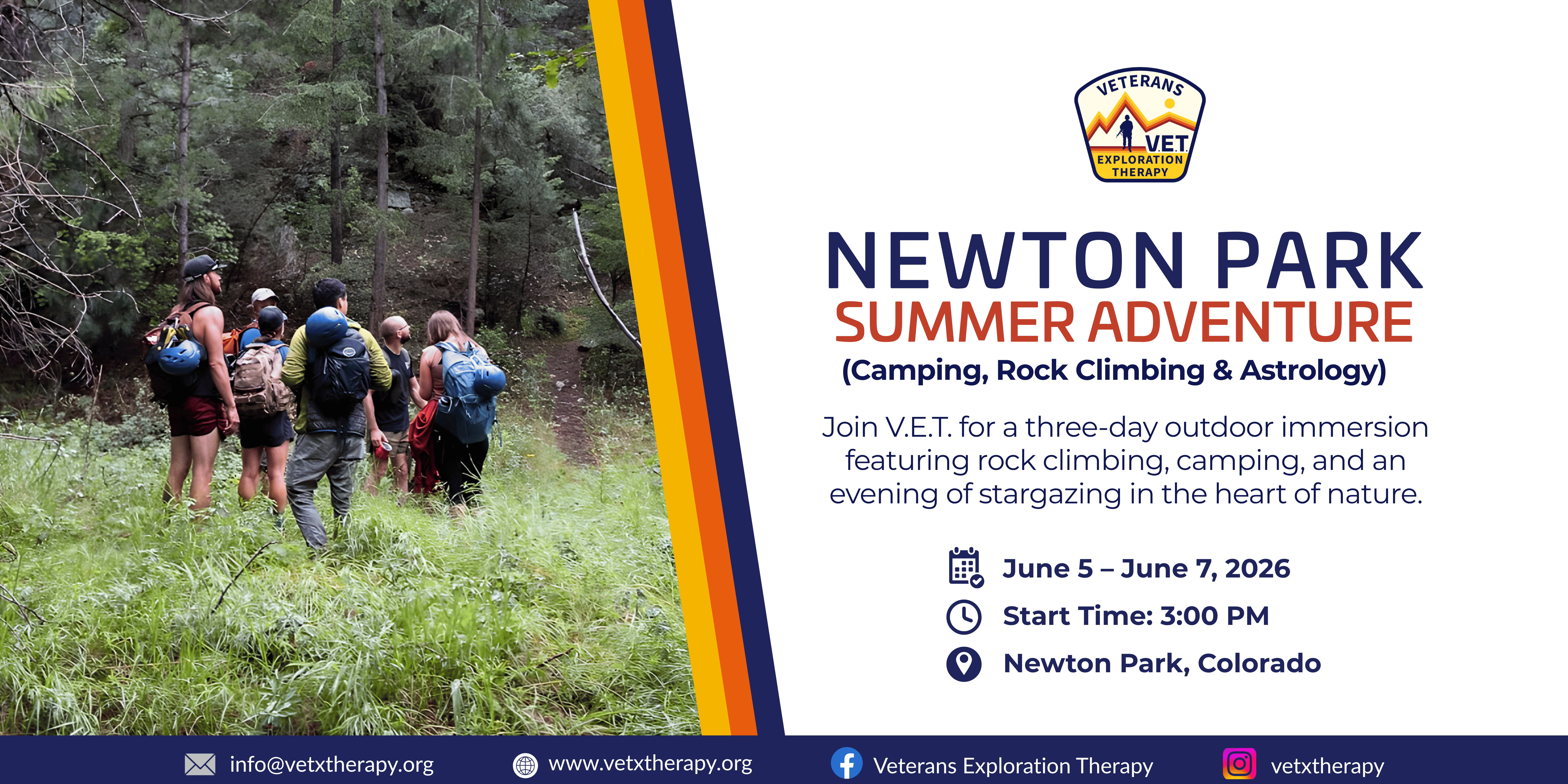 Campaign cover image for Newton Park Summer Adventure (Camping, Rock Climbing & Astrology)