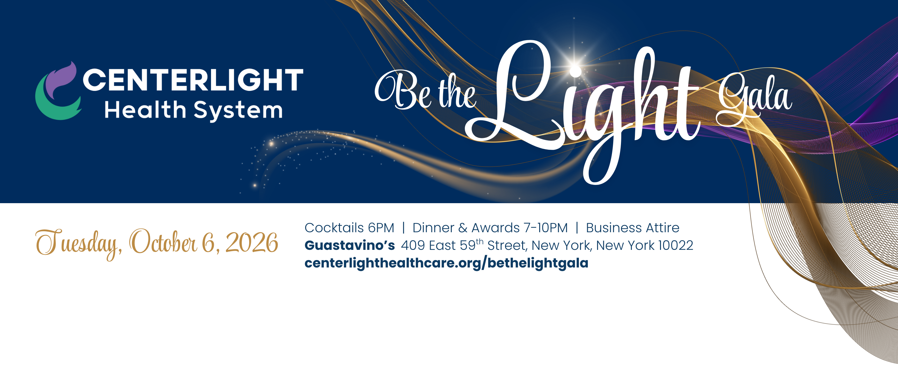 Campaign cover image for CenterLight Health System "Be The Light" Gala