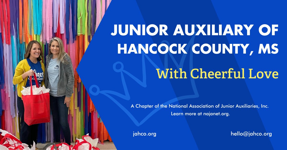 Campaign cover image for Support the Junior Auxiliary of Hancock County, MS Donor Page