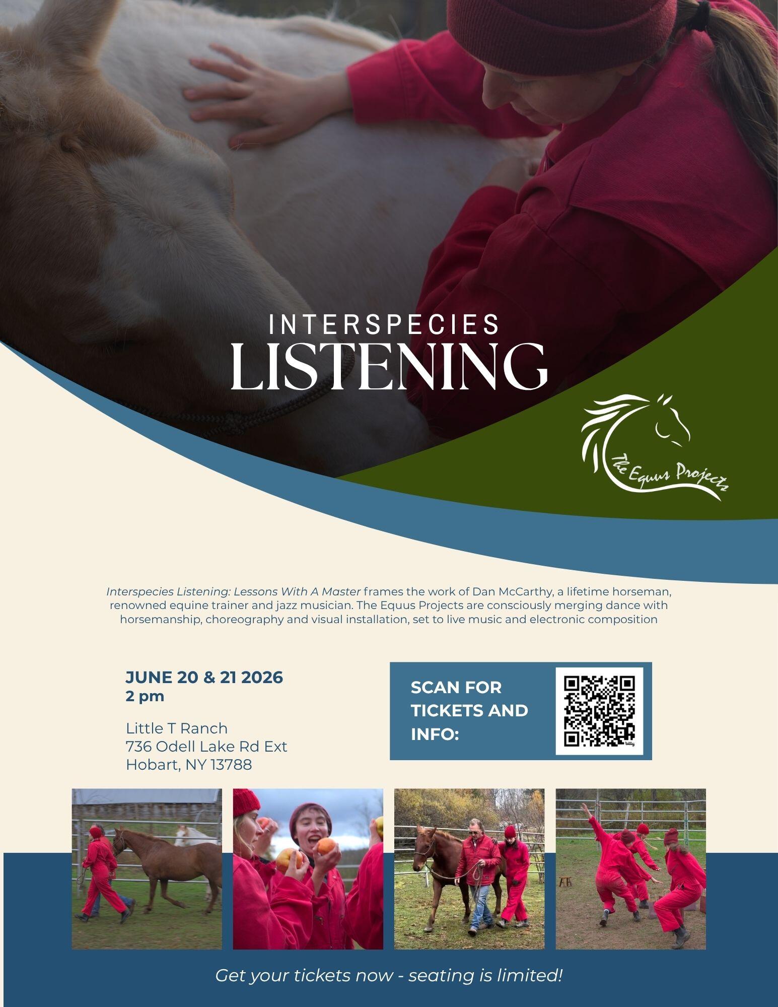 Campaign cover image for The Equus Projects - Interspecies Listening Performance