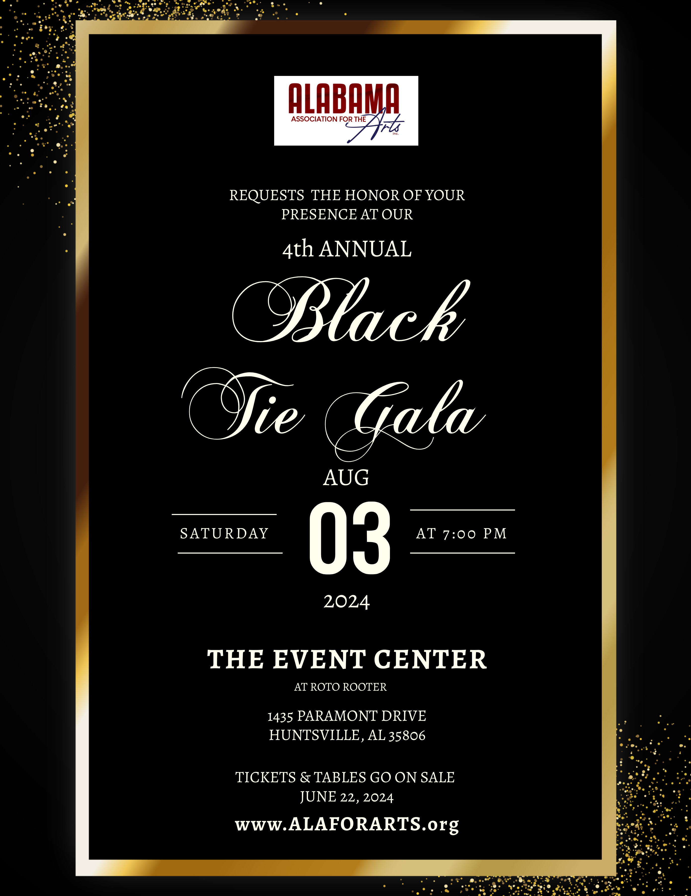 creative black tie gala
