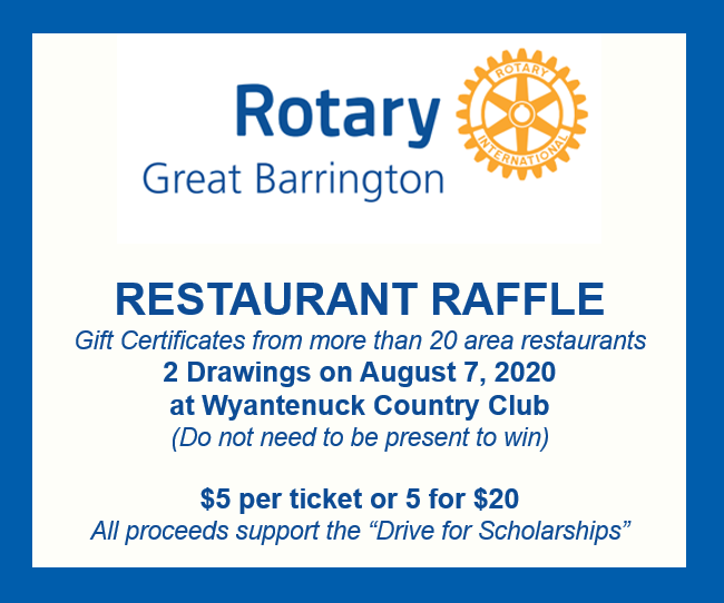 Campaign cover image for 2025 Great Barrington Rotary Restaurant Raffle