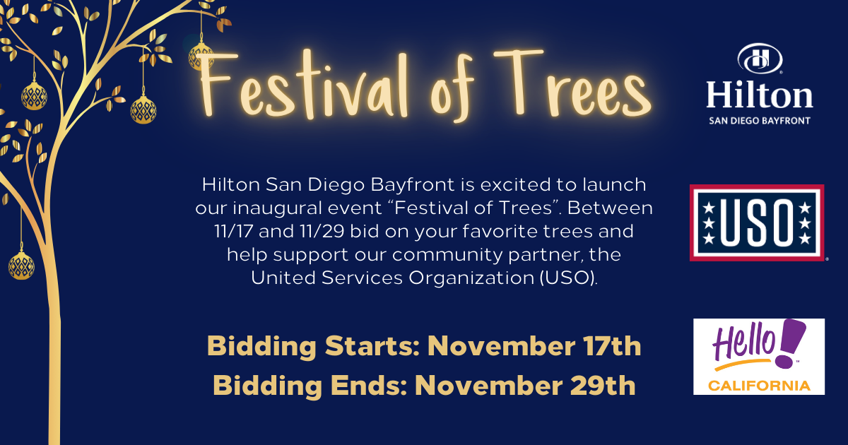 Campaign cover image for Hilton San Diego Bayfront Festival of Trees Auction