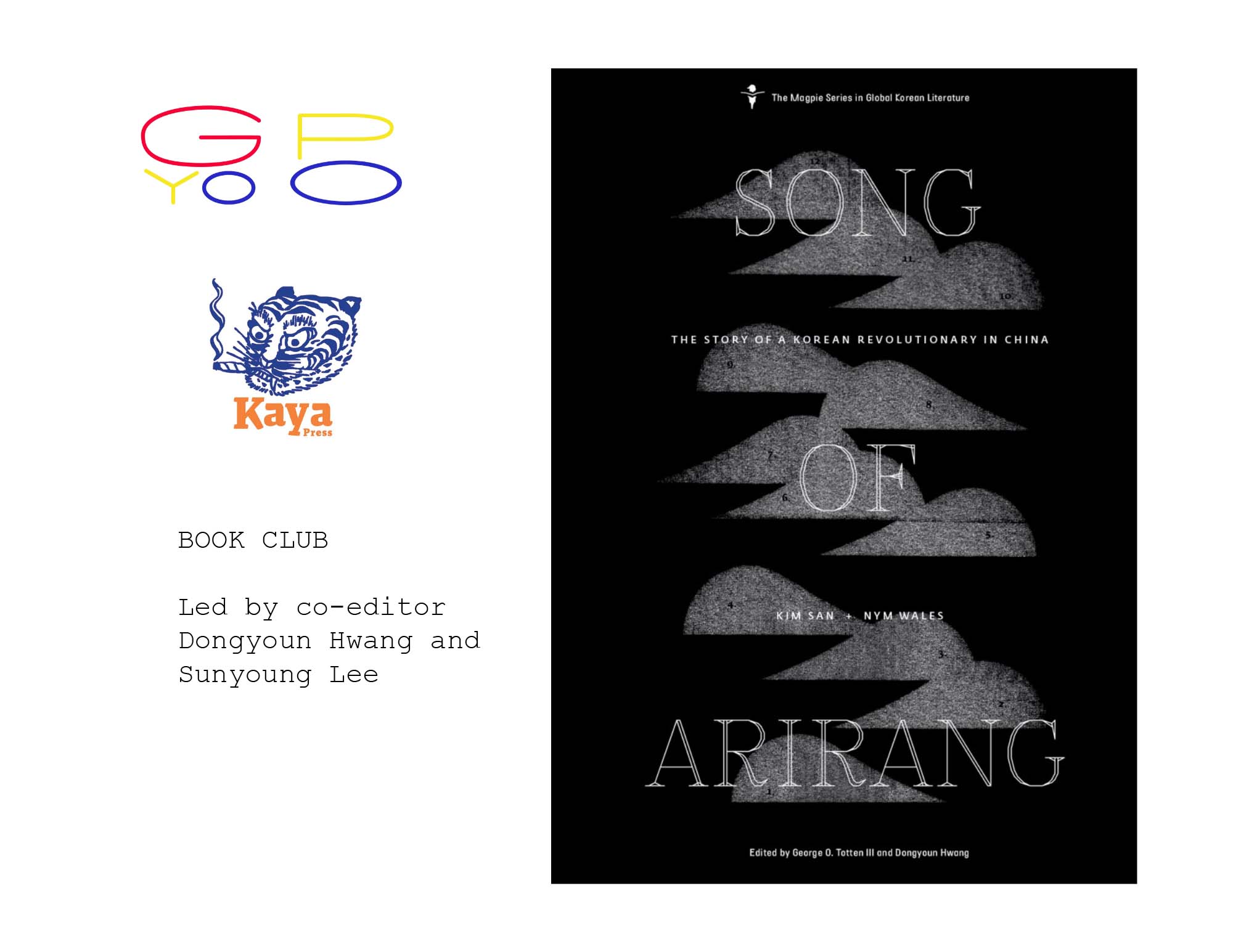 Campaign cover image for GYOPO & Kaya Press Book Club: Song of Arirang