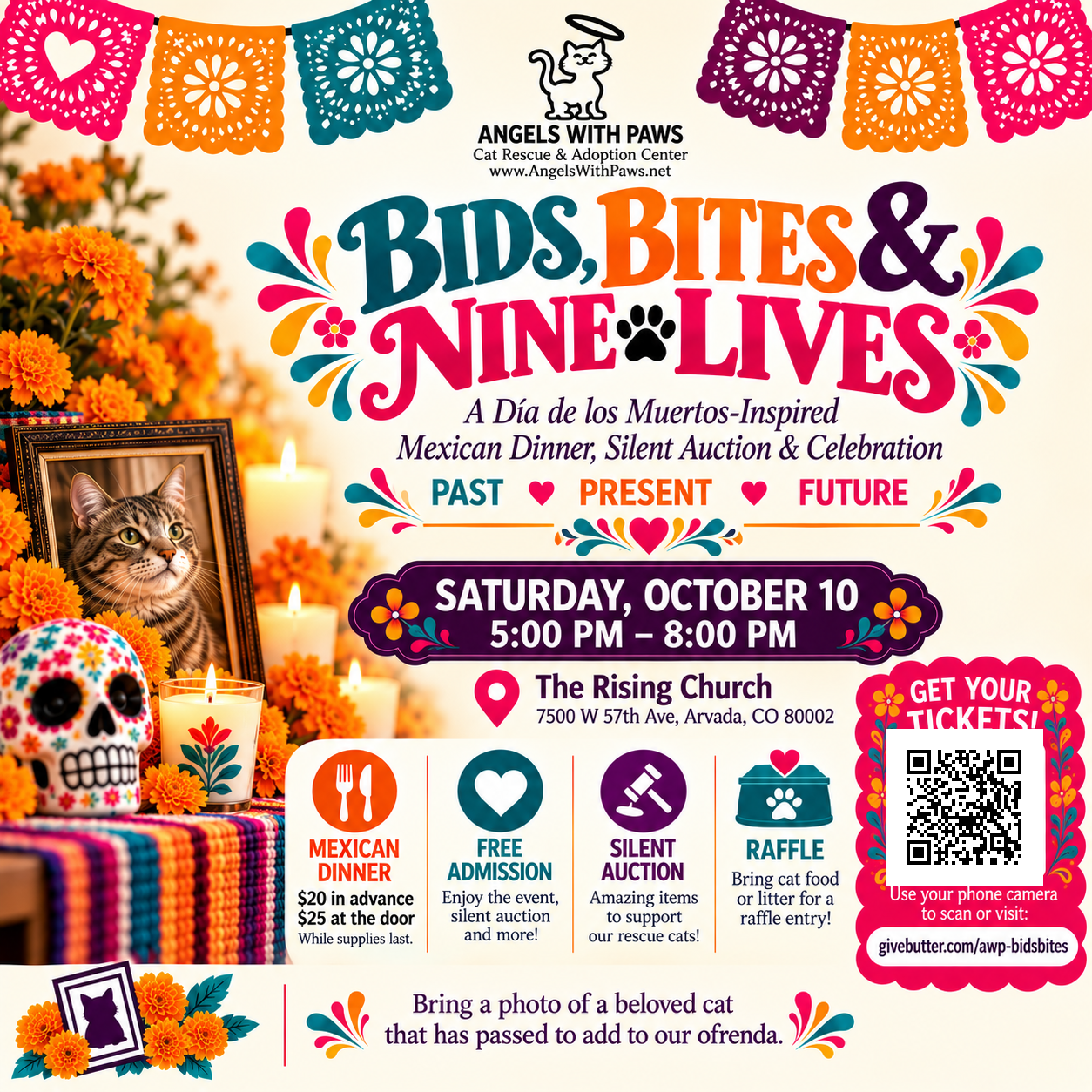 Campaign cover image for Bids, Bites & Nine Lives: An Angels With Paws Fundraiser