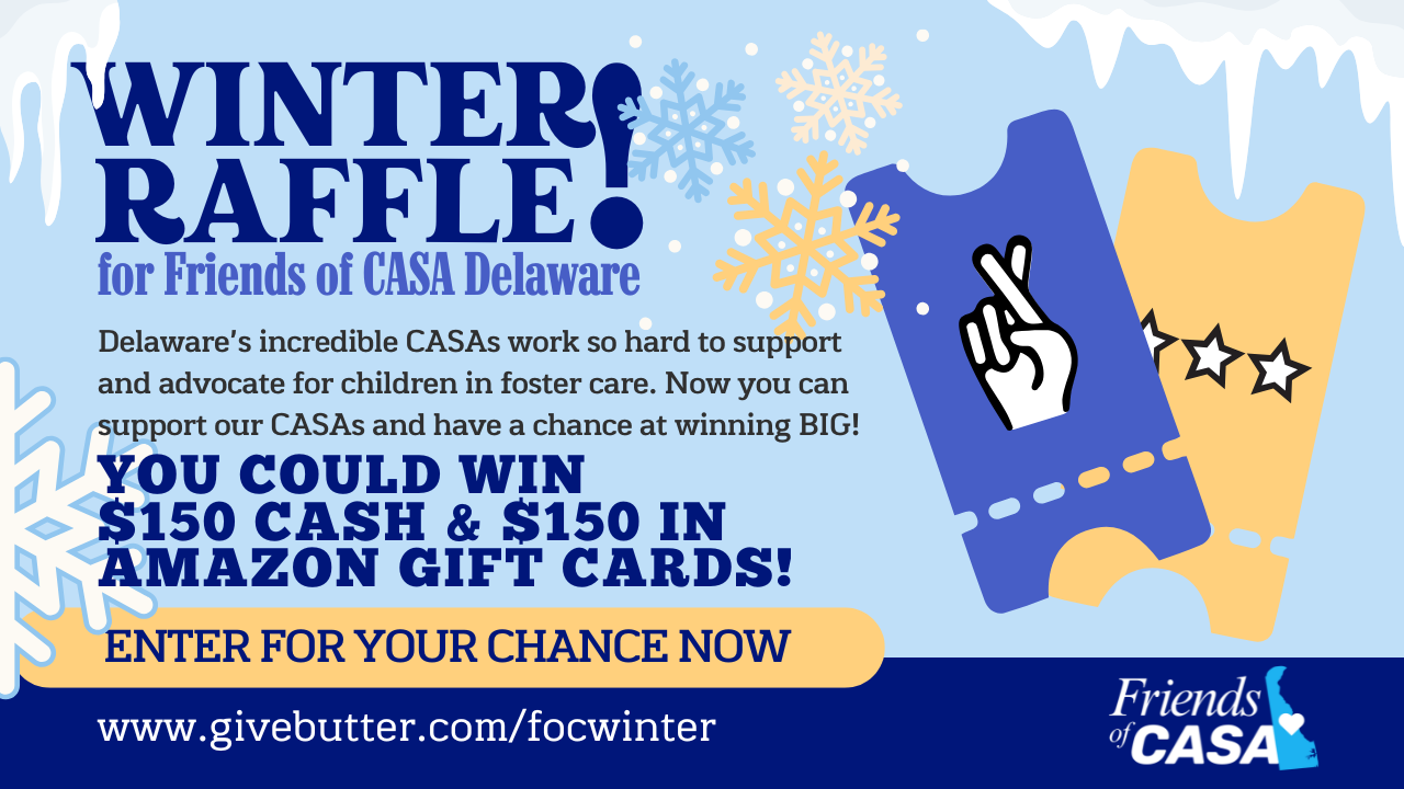 Campaign cover image for Winter Raffle for Friends of CASA Delaware!