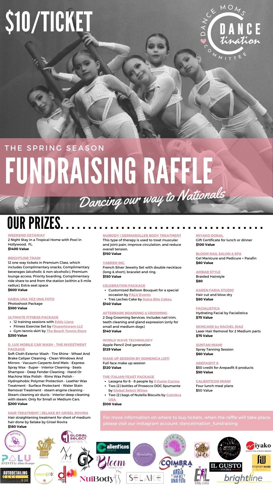 The Spring Fundraising Raffle | Dancetination Fundraising Committee