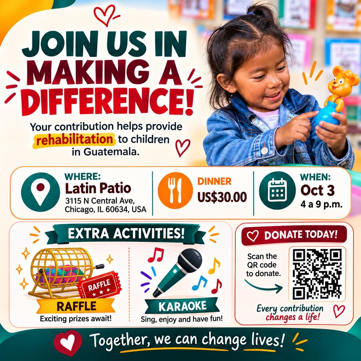 Campaign cover image for Chicago Fundraiser Dinner supporting Mayan Health Initiative