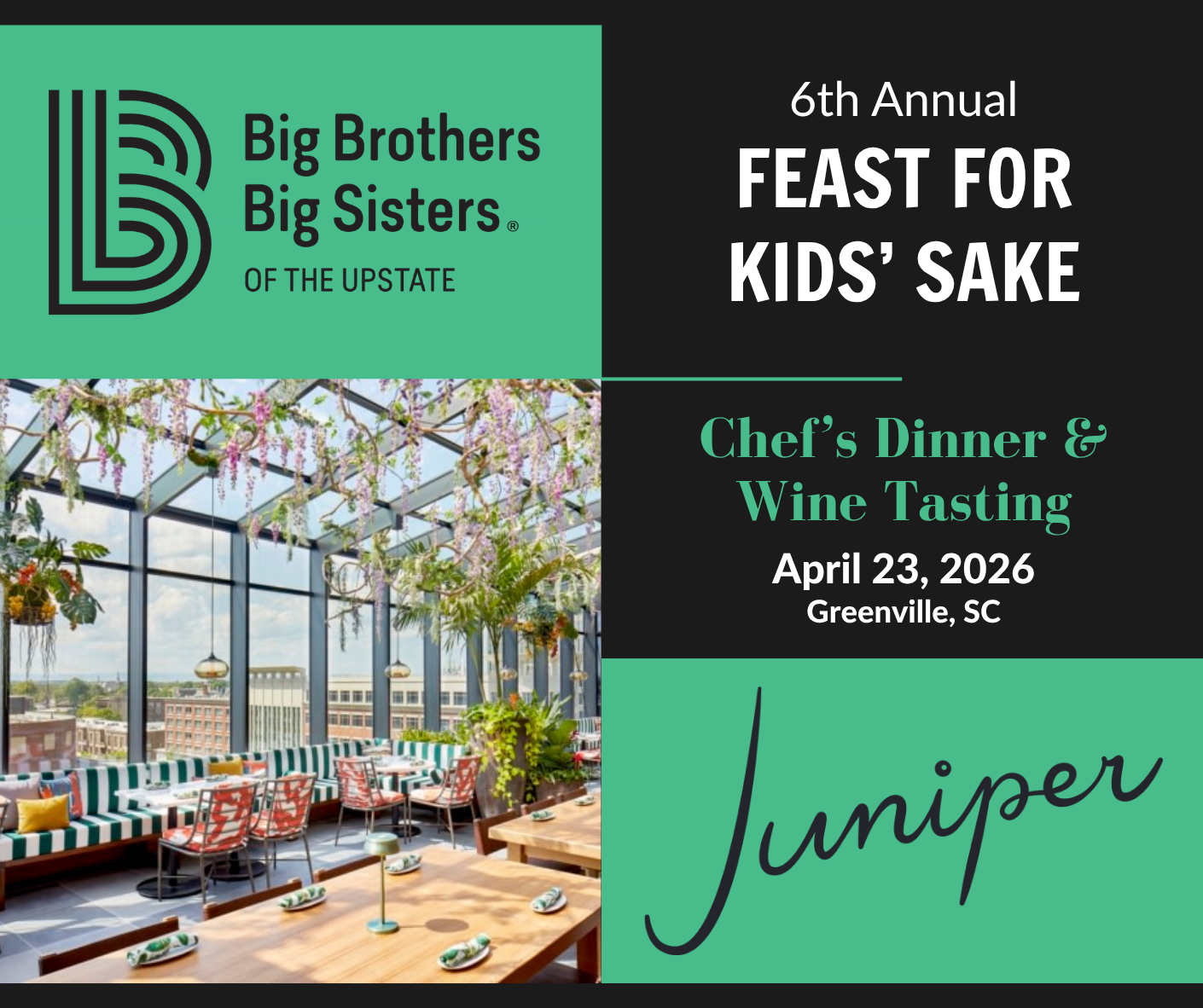 Campaign cover image for Juniper: 2026 Chef's Dinner & Wine Tasting