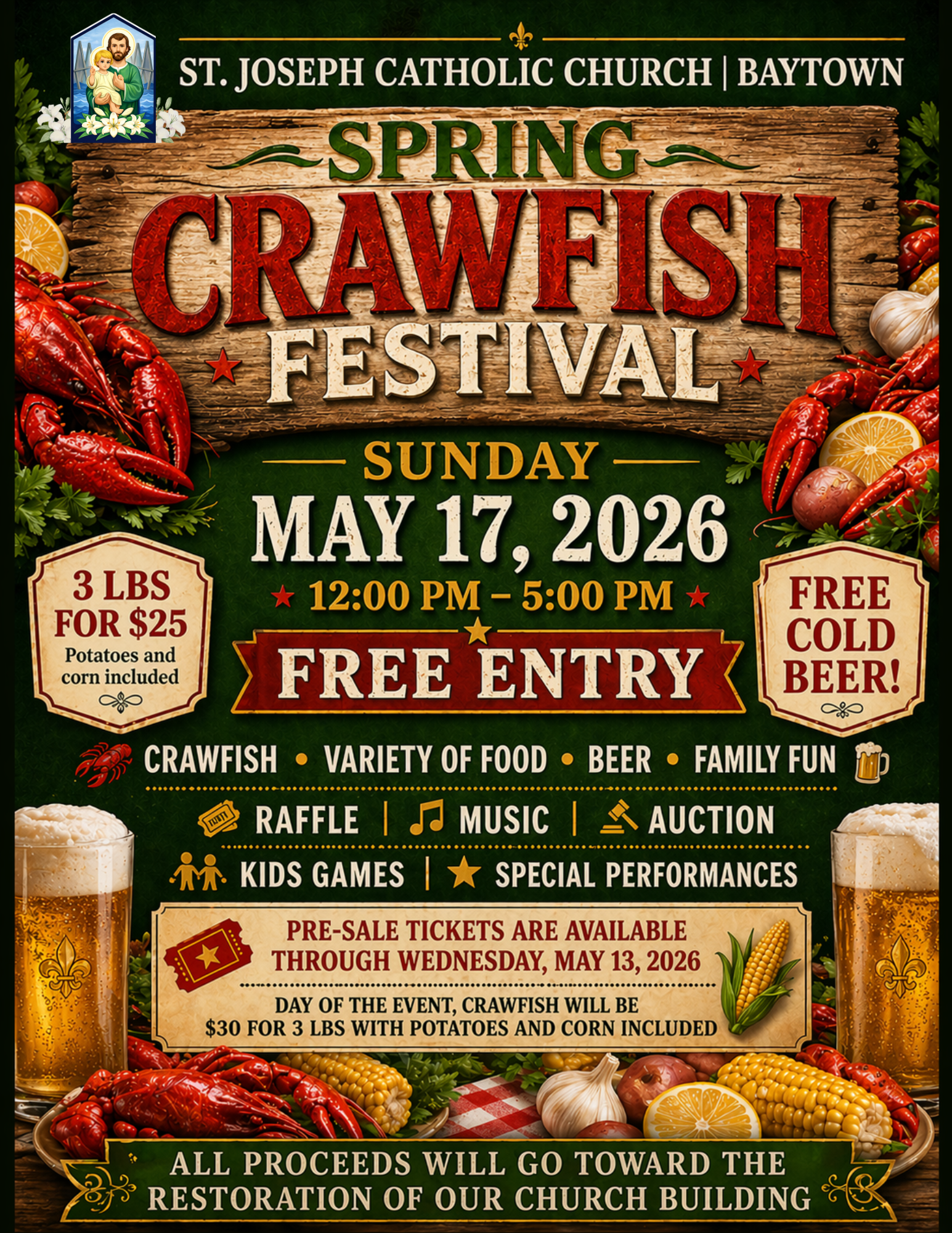 Campaign cover image for Spring Crawfish Festival
