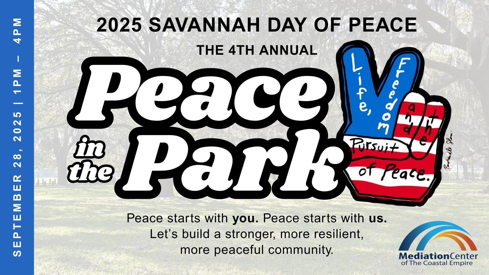 Campaign cover image for Peace in the Park 2025
