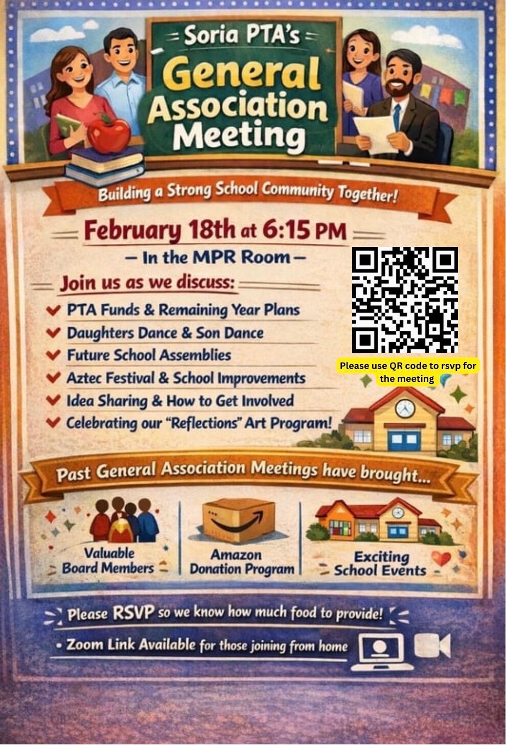 Campaign cover image for General Association PTA Meeting