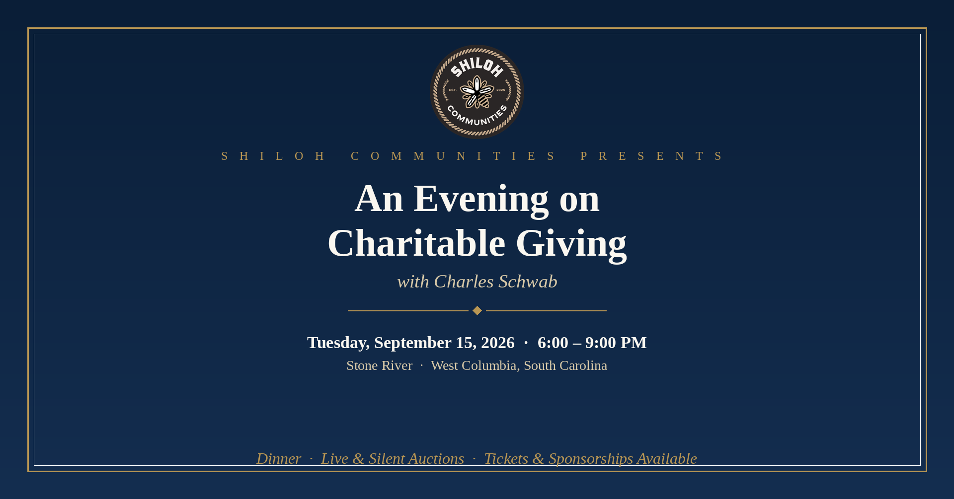 Campaign cover image for An Evening On Charitable Giving with Charles Schwab