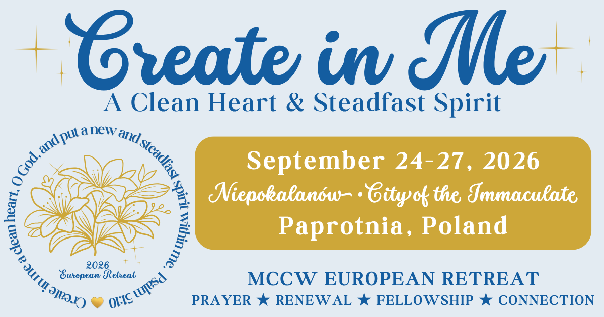 Campaign cover image for MCCW European Retreat 2026