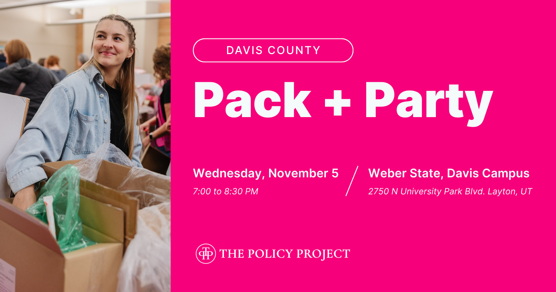 Campaign cover image for Davis County: Pack + Party