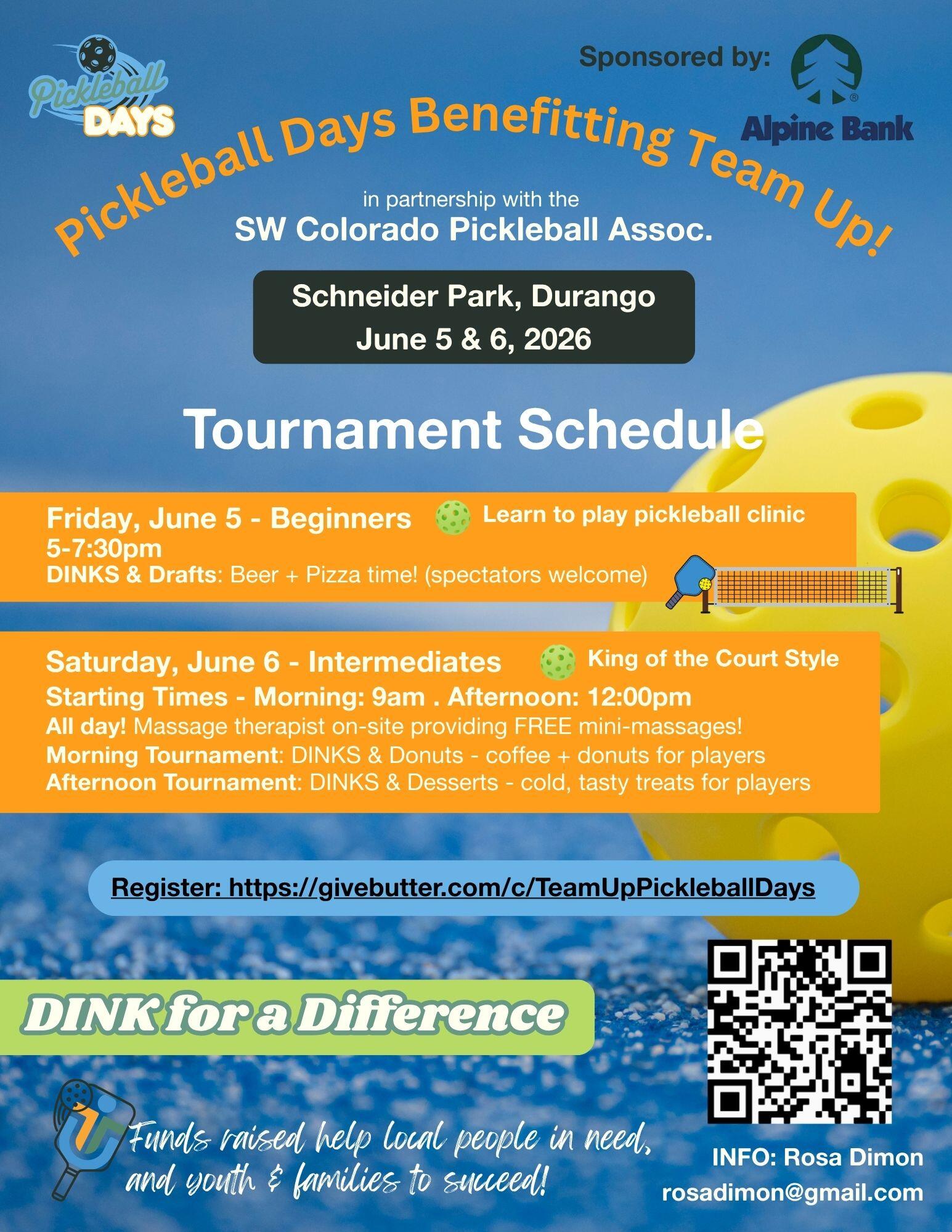 Campaign cover image for 2026 Team Up Pickleball Day + Silent Auction