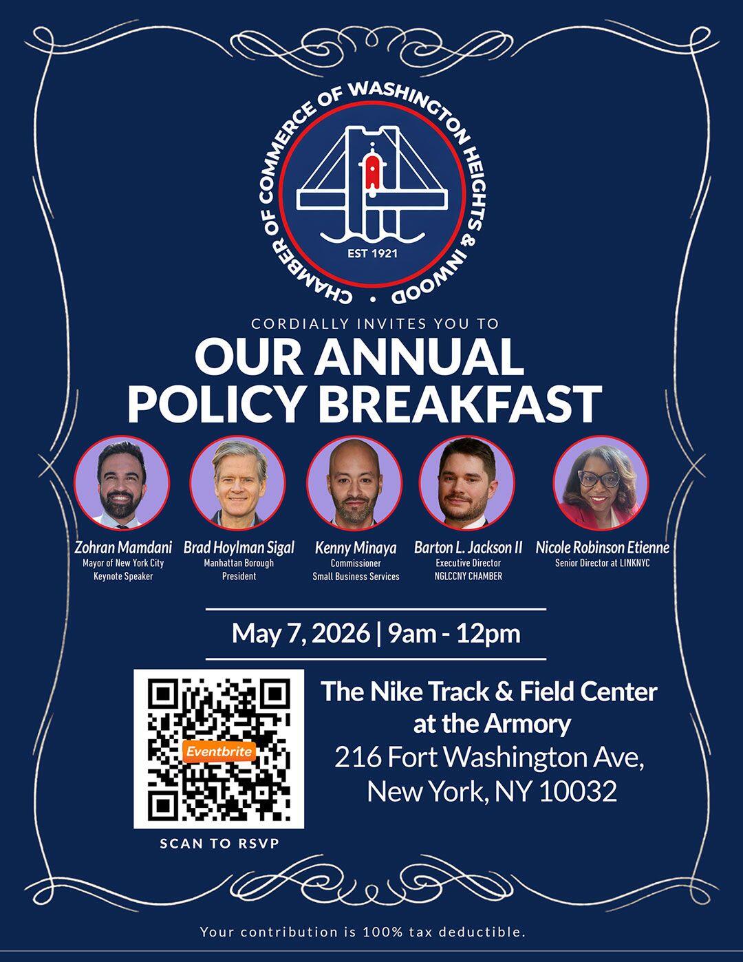 Campaign cover for 2026 Annual Policy Breakfast Sponsorship