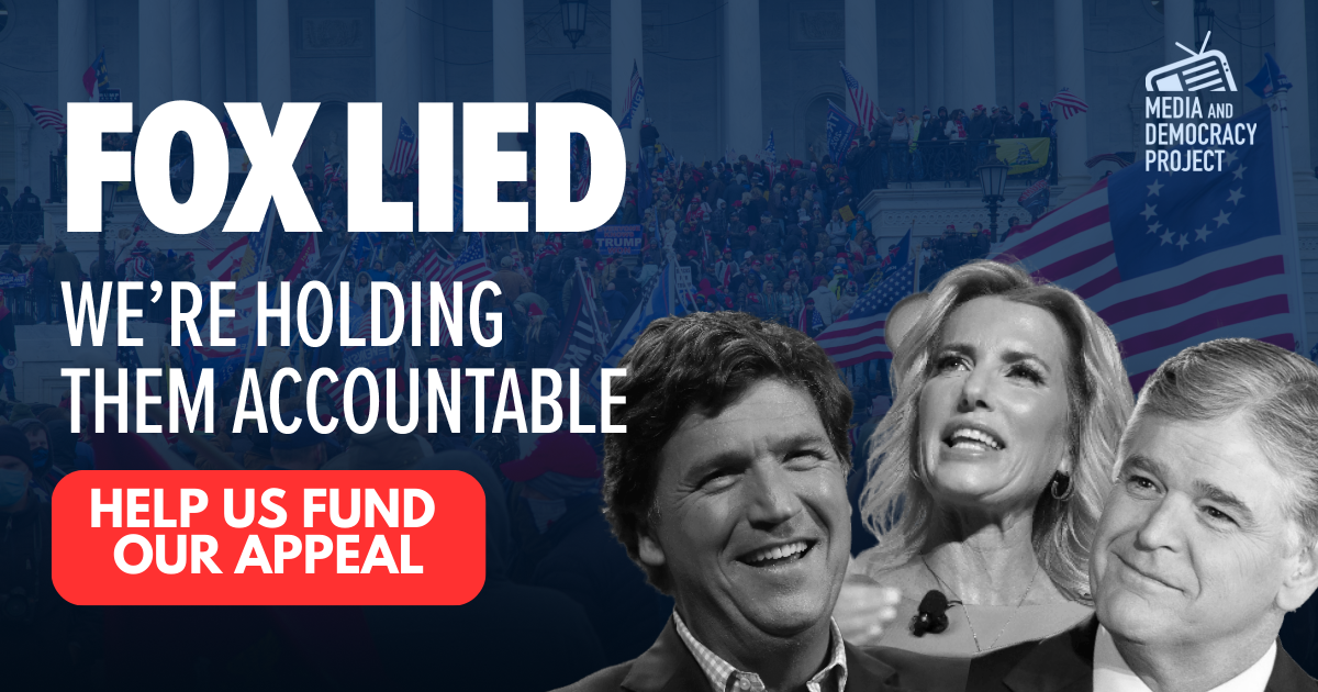 Campaign cover image for Donate to MAD's Appeal: Protect Democracy from Fox’s Lies