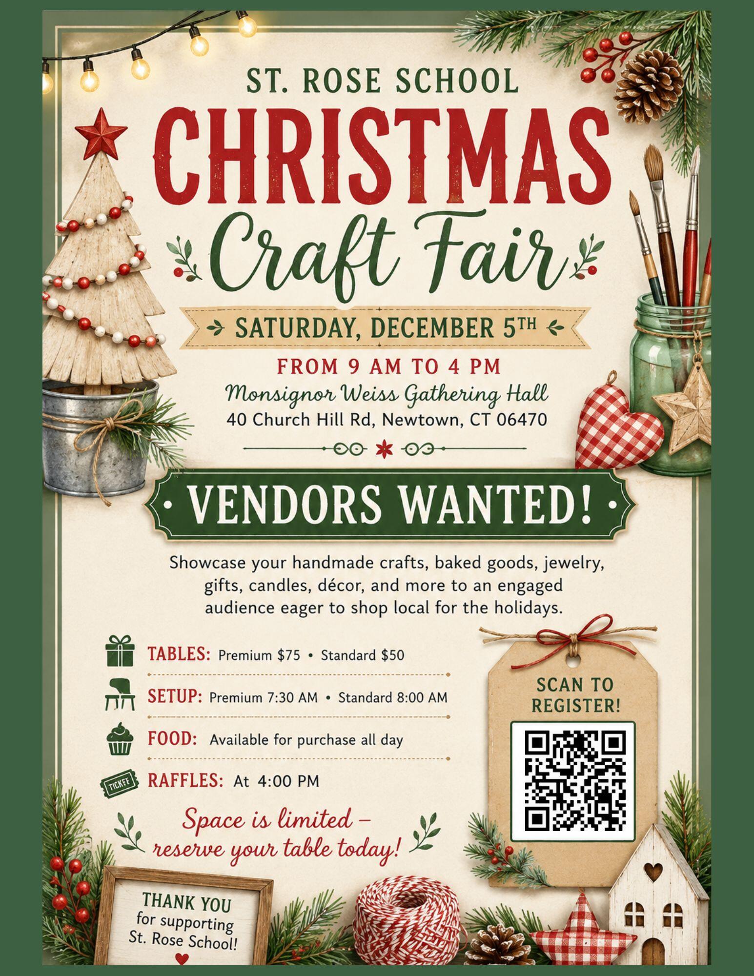 Campaign cover image for St. Rose School Craft Fair 2026