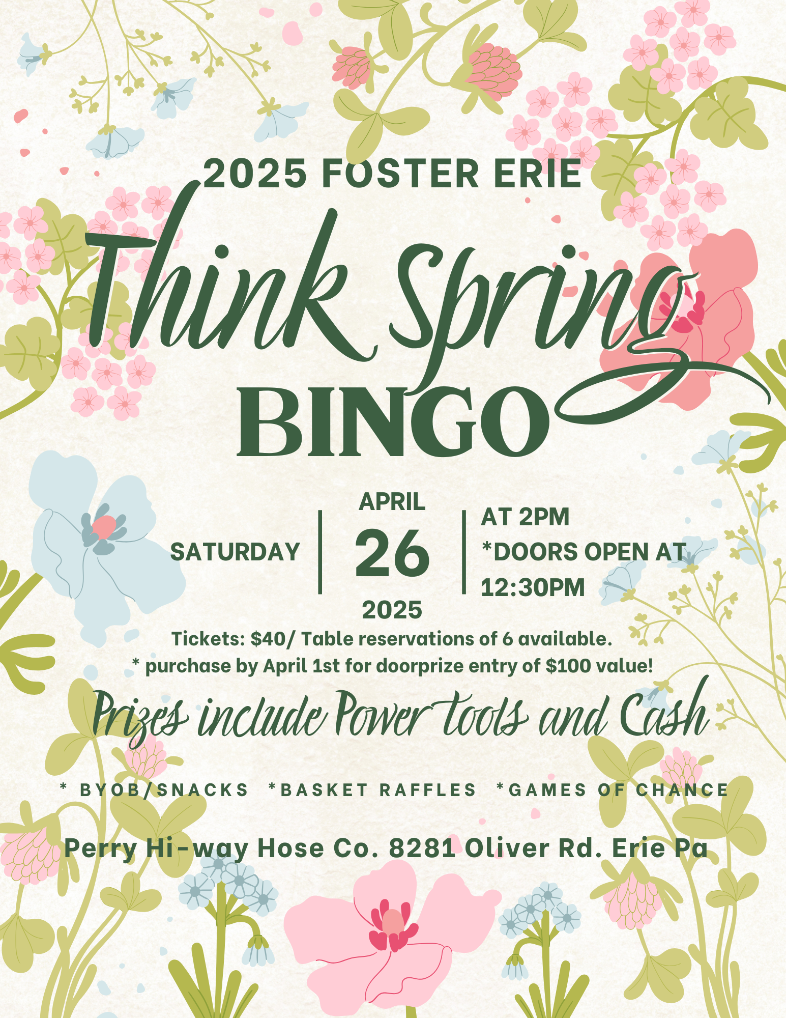 Campaign cover image for 2025 Spring Foster Erie Bingo