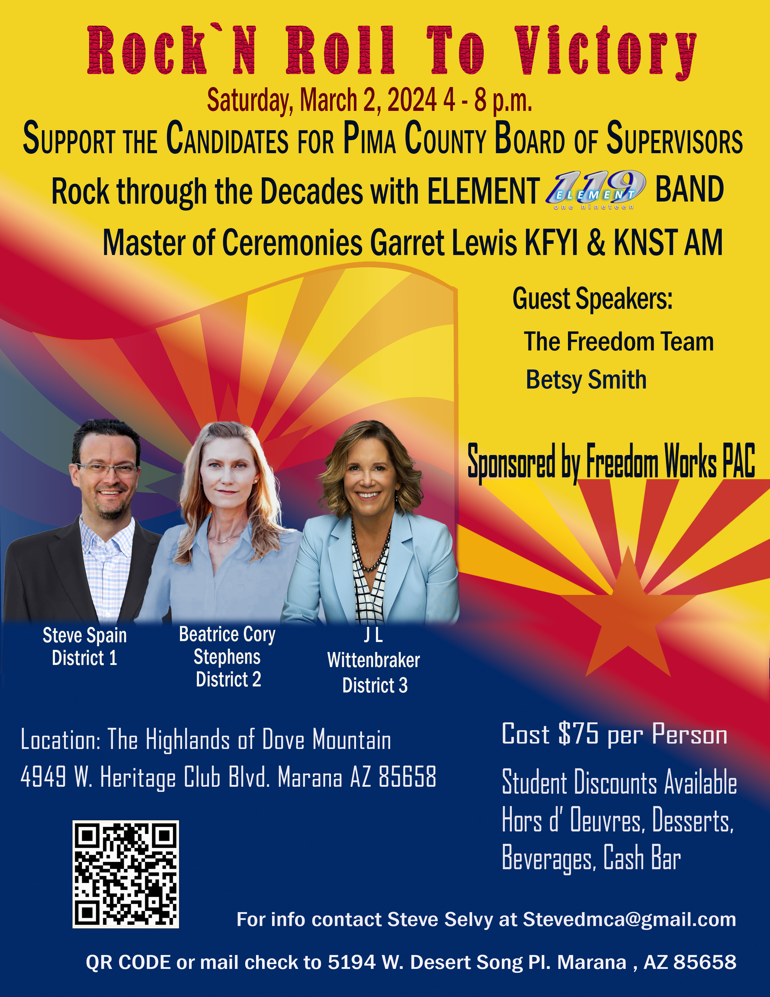 Campaign cover image for Pima BOS Candidate Fund Raiser