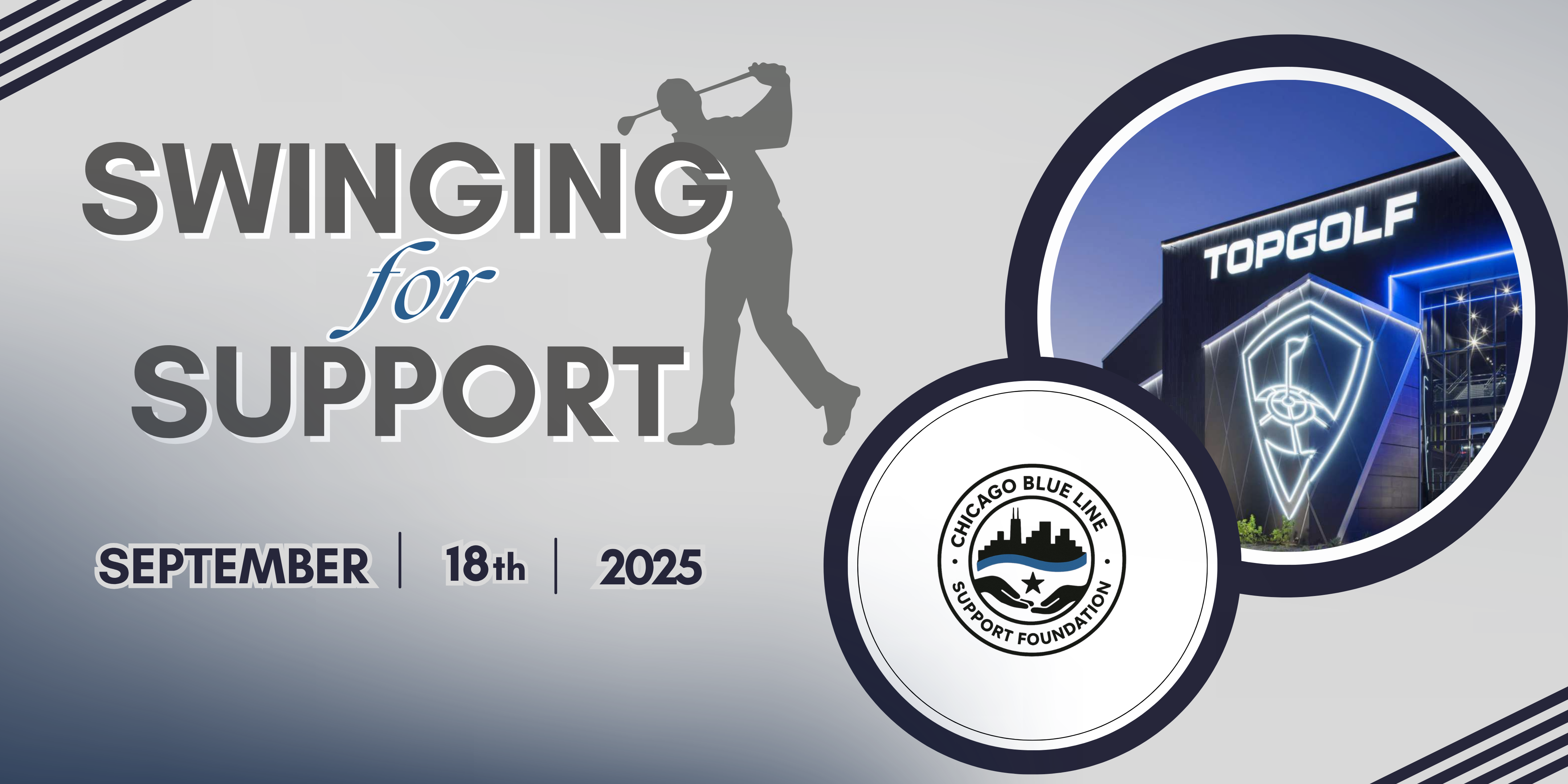 Blue Line Support Swinging fore Support | Chicago Blue Line Support Foundation