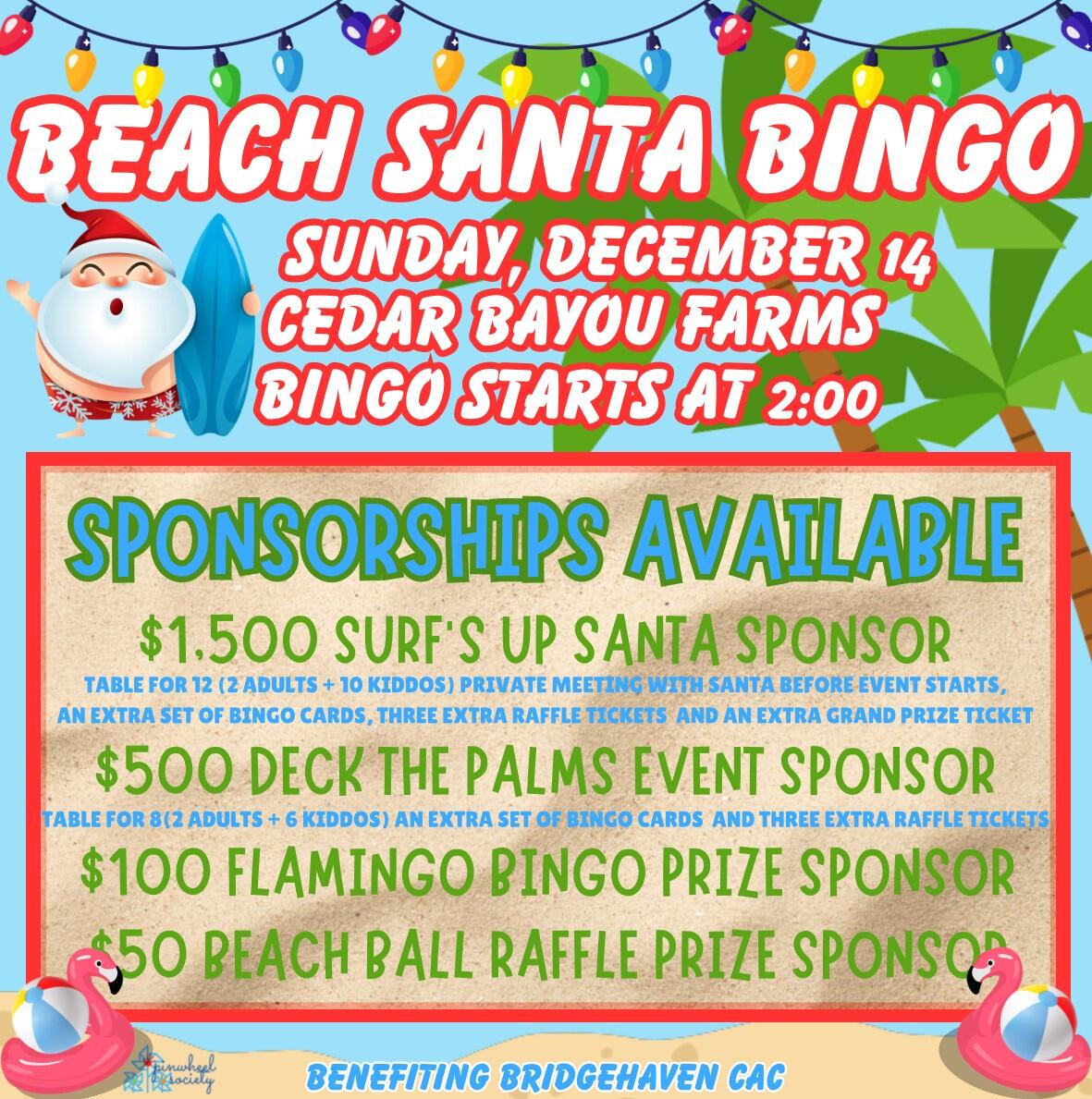 Campaign cover image for Beach Santa Bingo