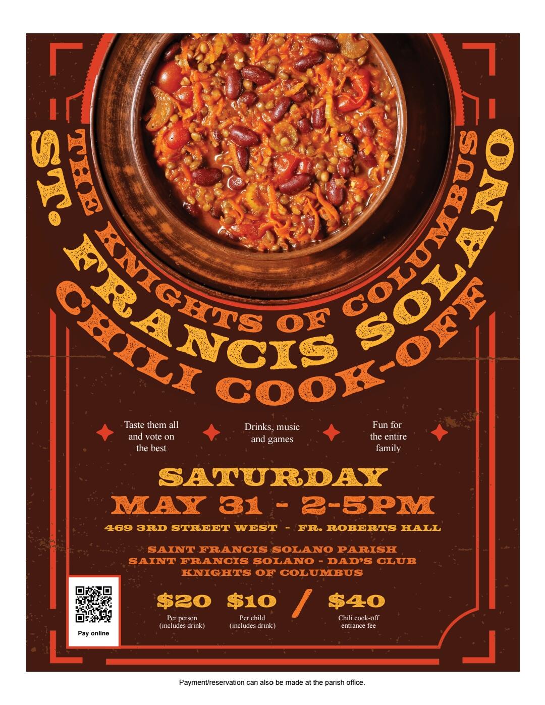 Campaign cover image for St. Francis Chili Cook-off