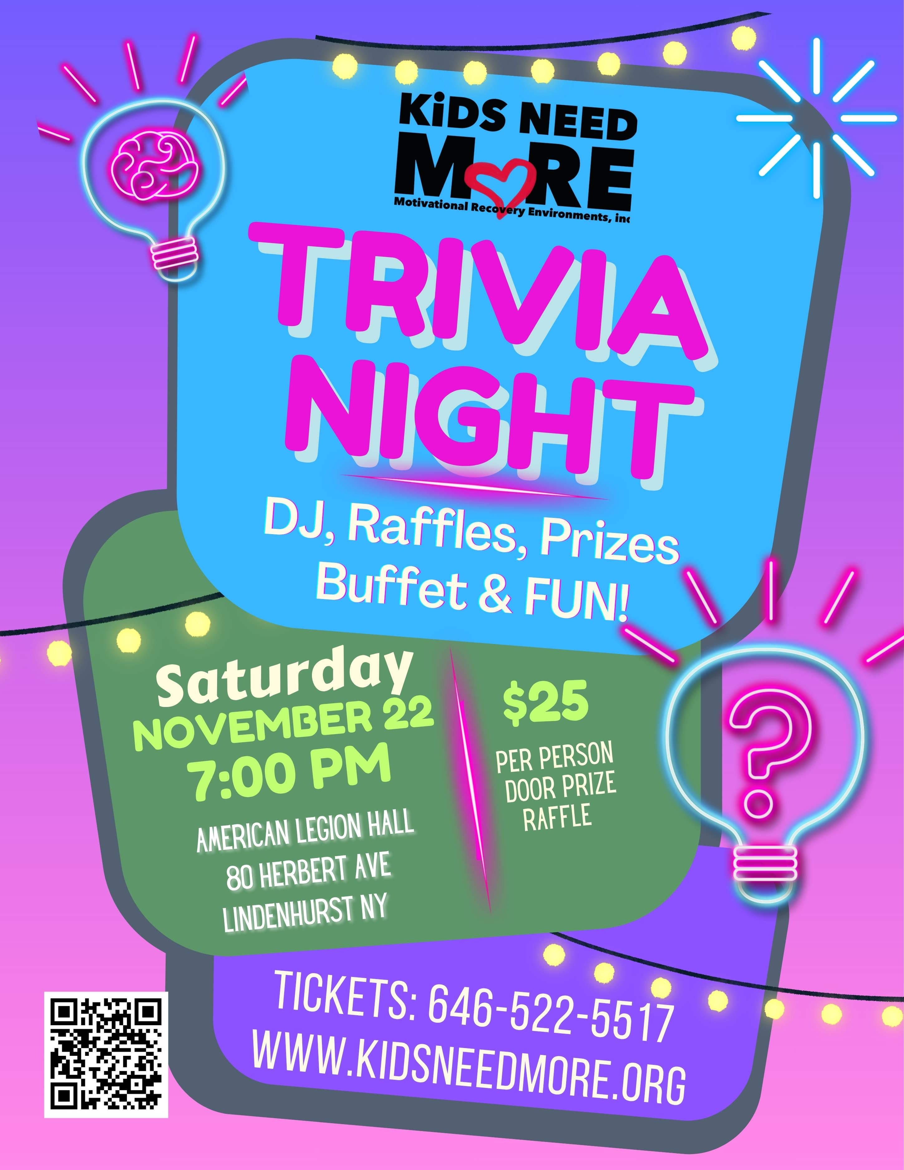 Campaign cover image for KiDS NEED MoRE Trivia Night