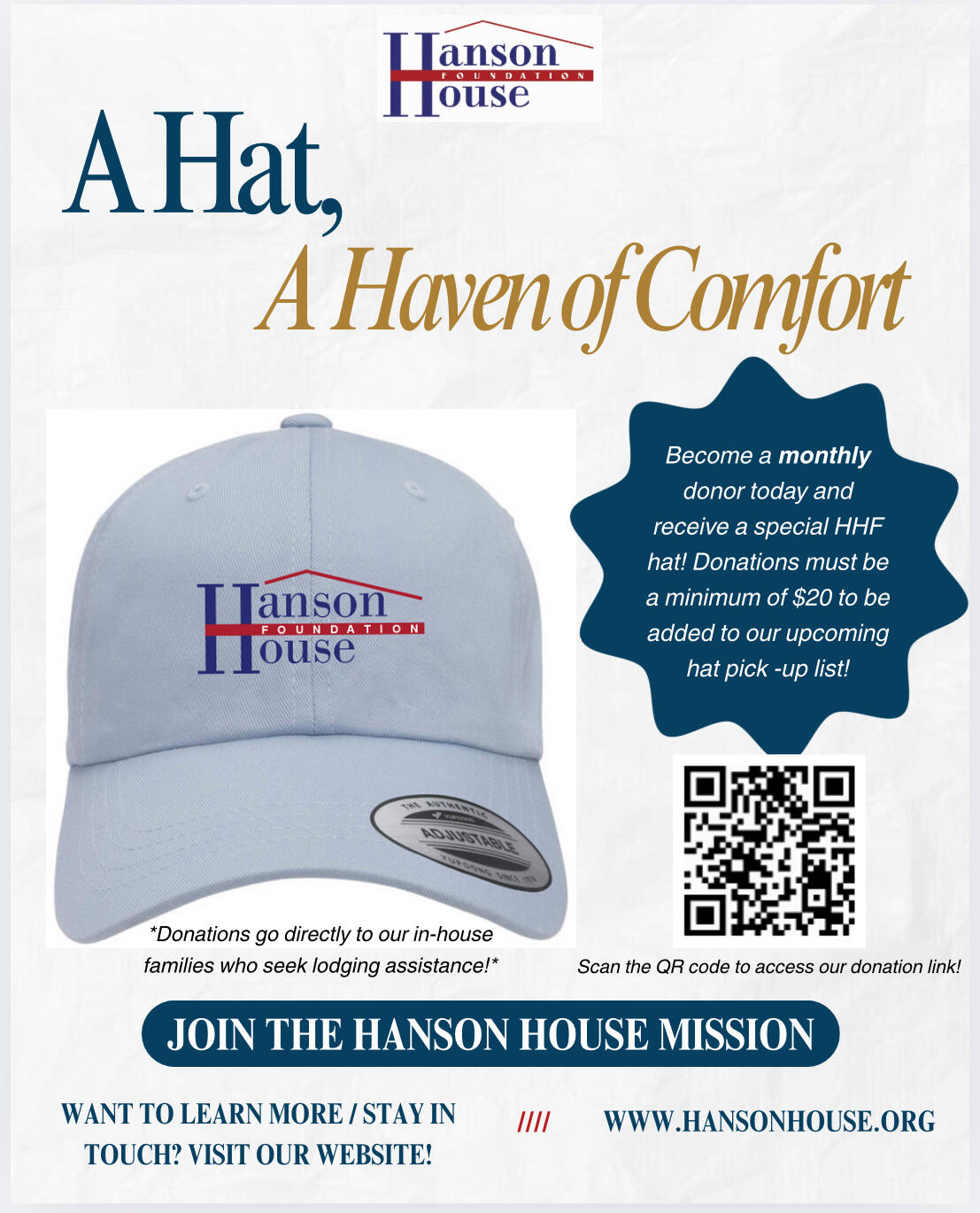 Campaign cover image for A Hat, A Haven of Comfort