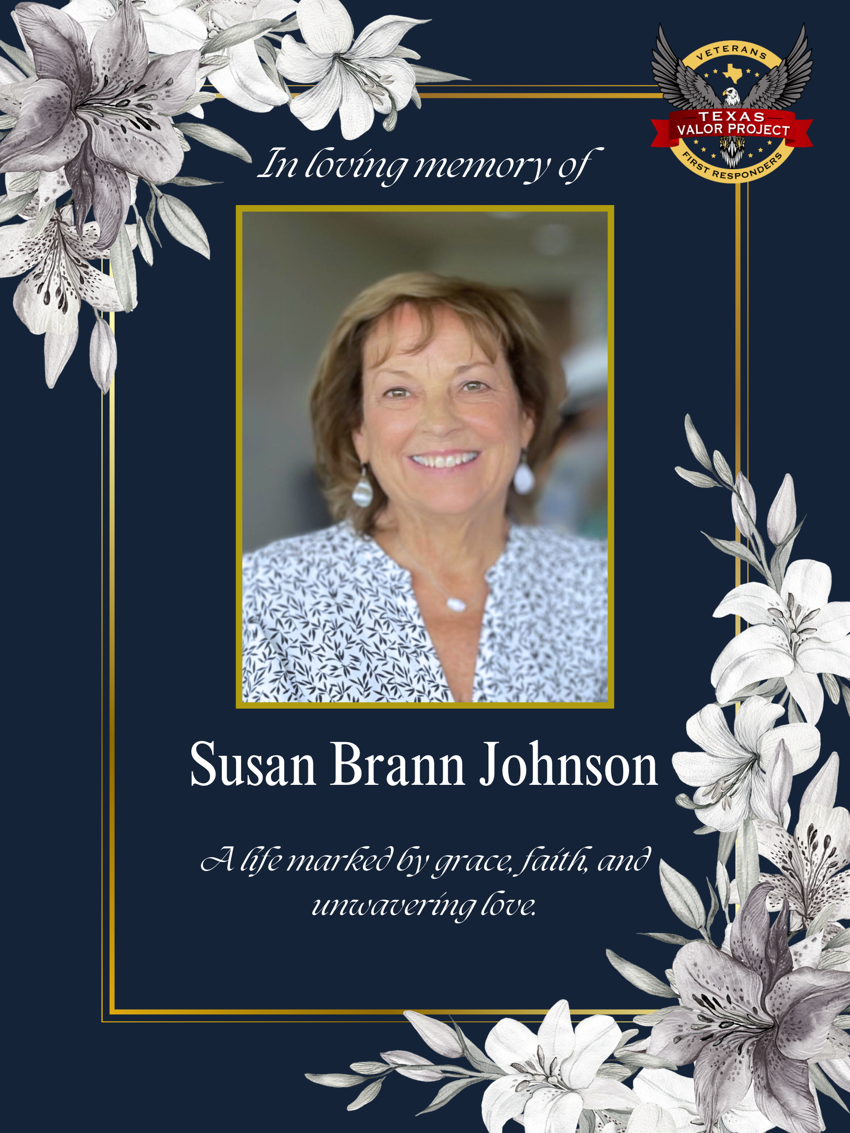 Campaign cover image for In Loving Memory of Susan Brann Johnson