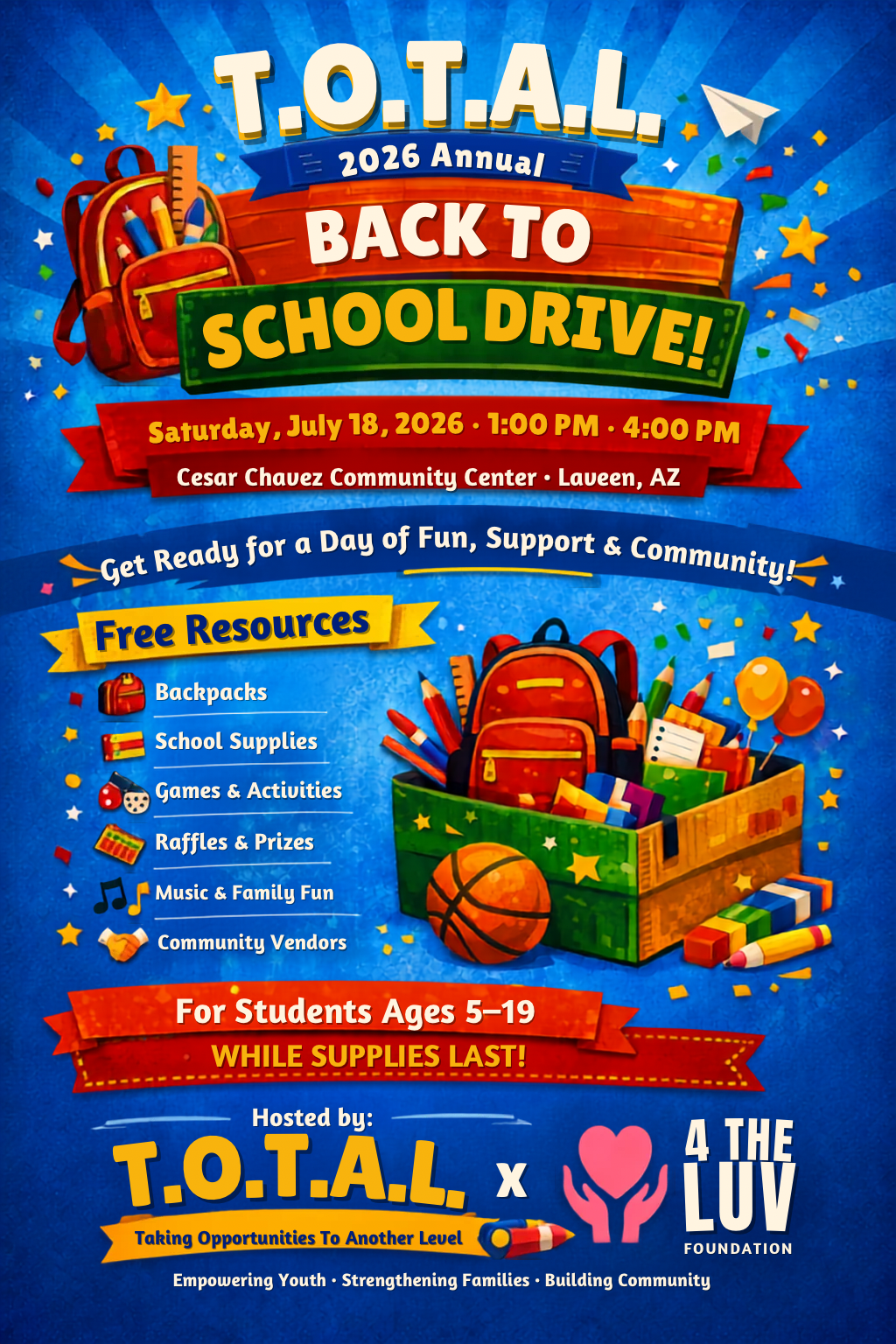 Campaign cover image for Annual Back to School Event