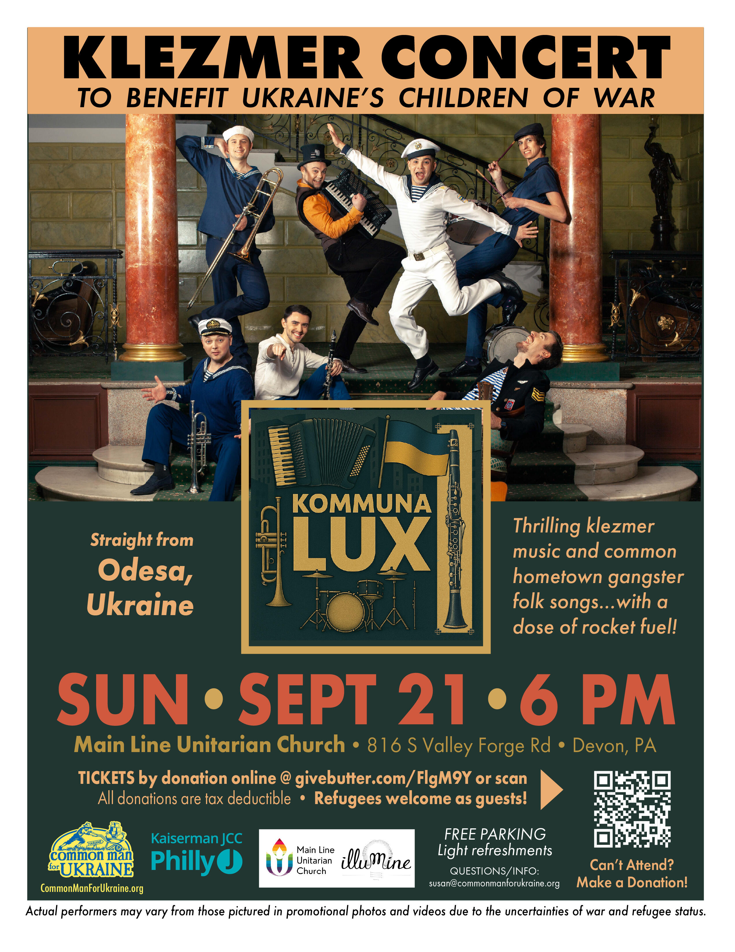 Campaign cover image for Klezmer Concert for Ukraine's Children of War