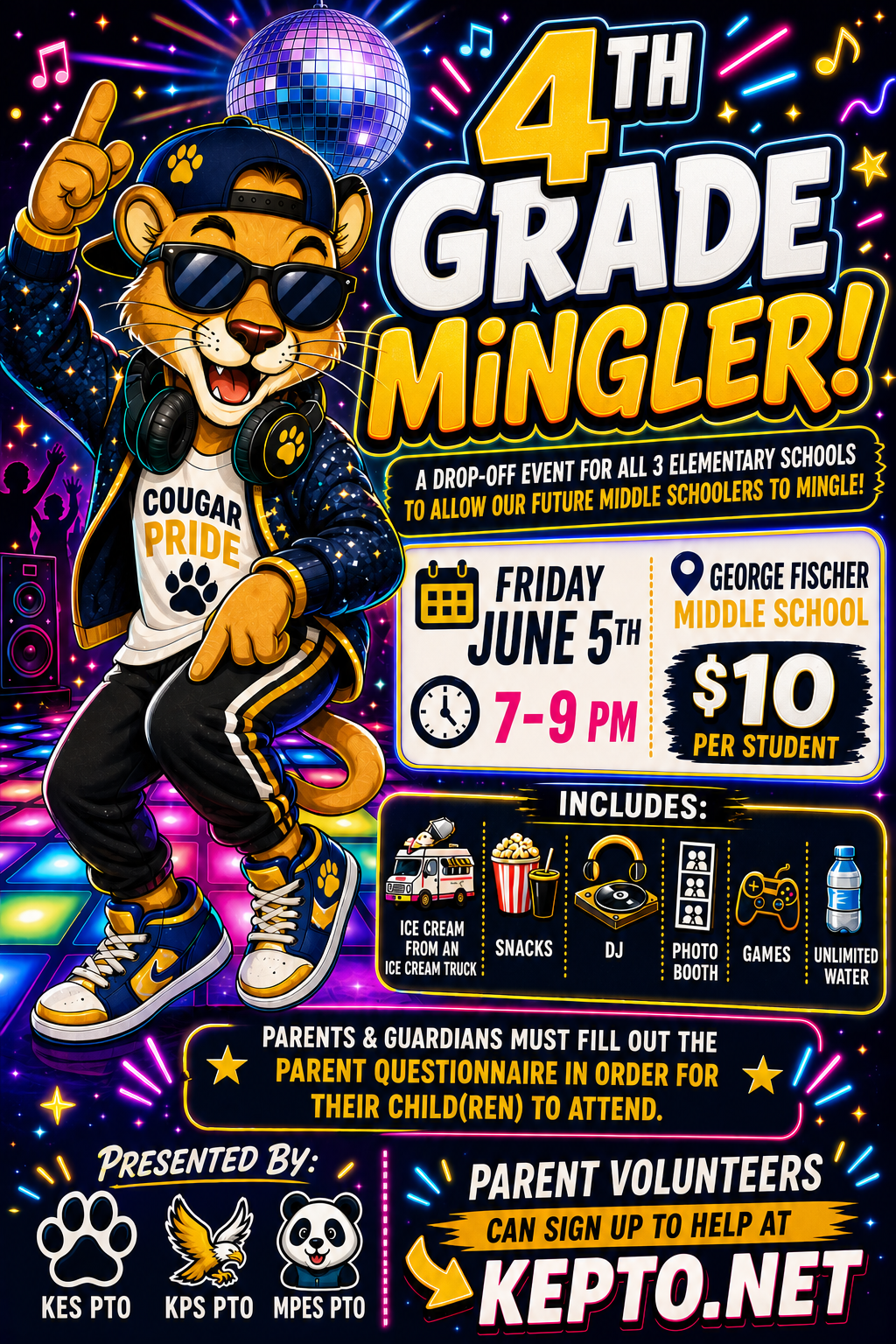 Campaign cover image for '25-'26 4th Grade Mingler!