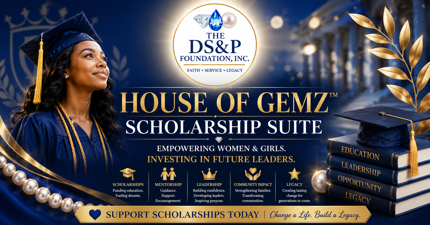 Campaign cover for The DS&P Foundation, Inc. | House of Gemz™ Scholarship Suite