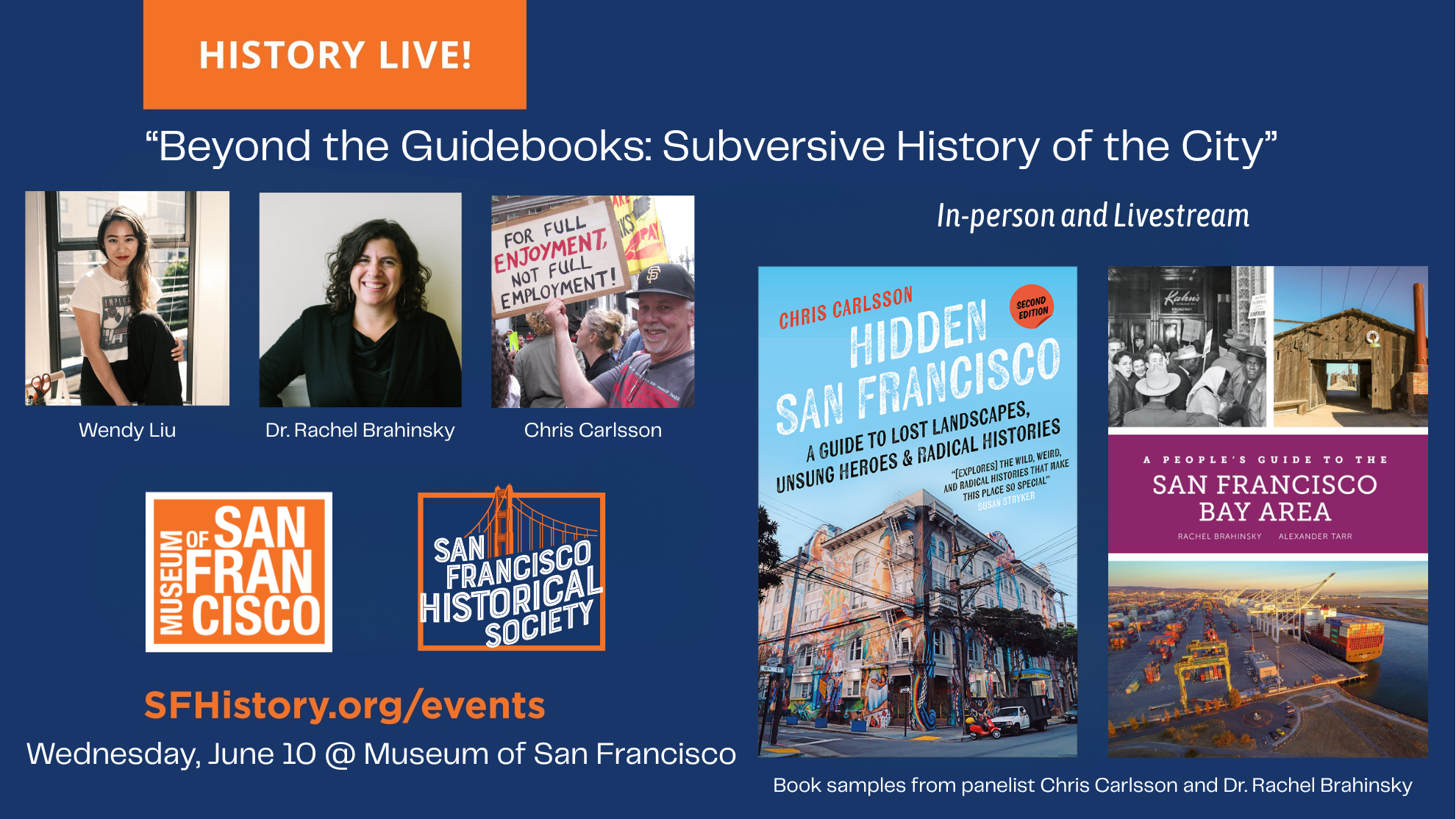Campaign cover image for History Live! "Beyond the Guidebooks: Subversive History of the City," Panel Moderated by Wendy Liu. Wed. June 10 @ 6:30 PM (Livestream & In-person)