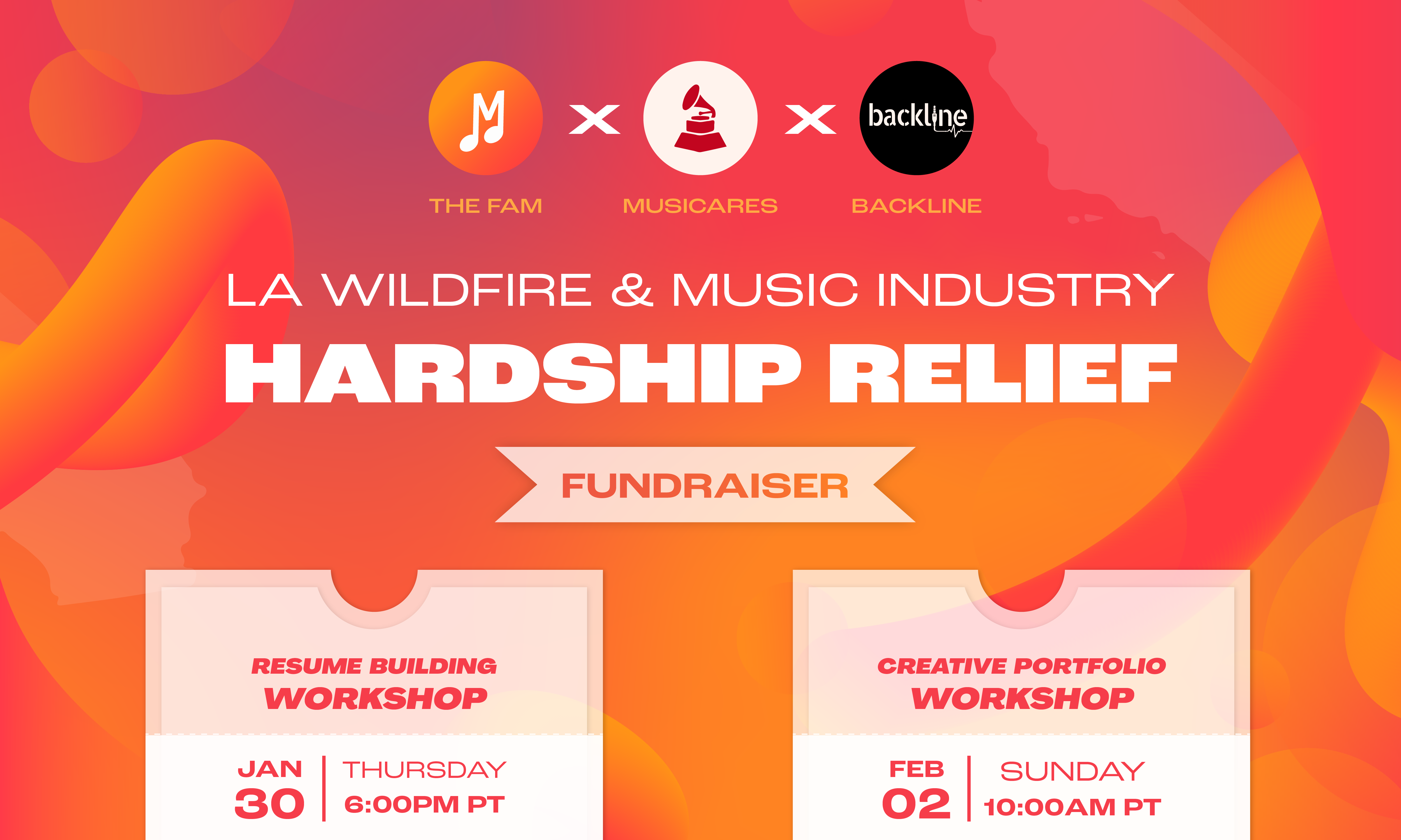 Campaign cover image for The FAM Supports LA Wildfire & Music Industry Hardship Relief