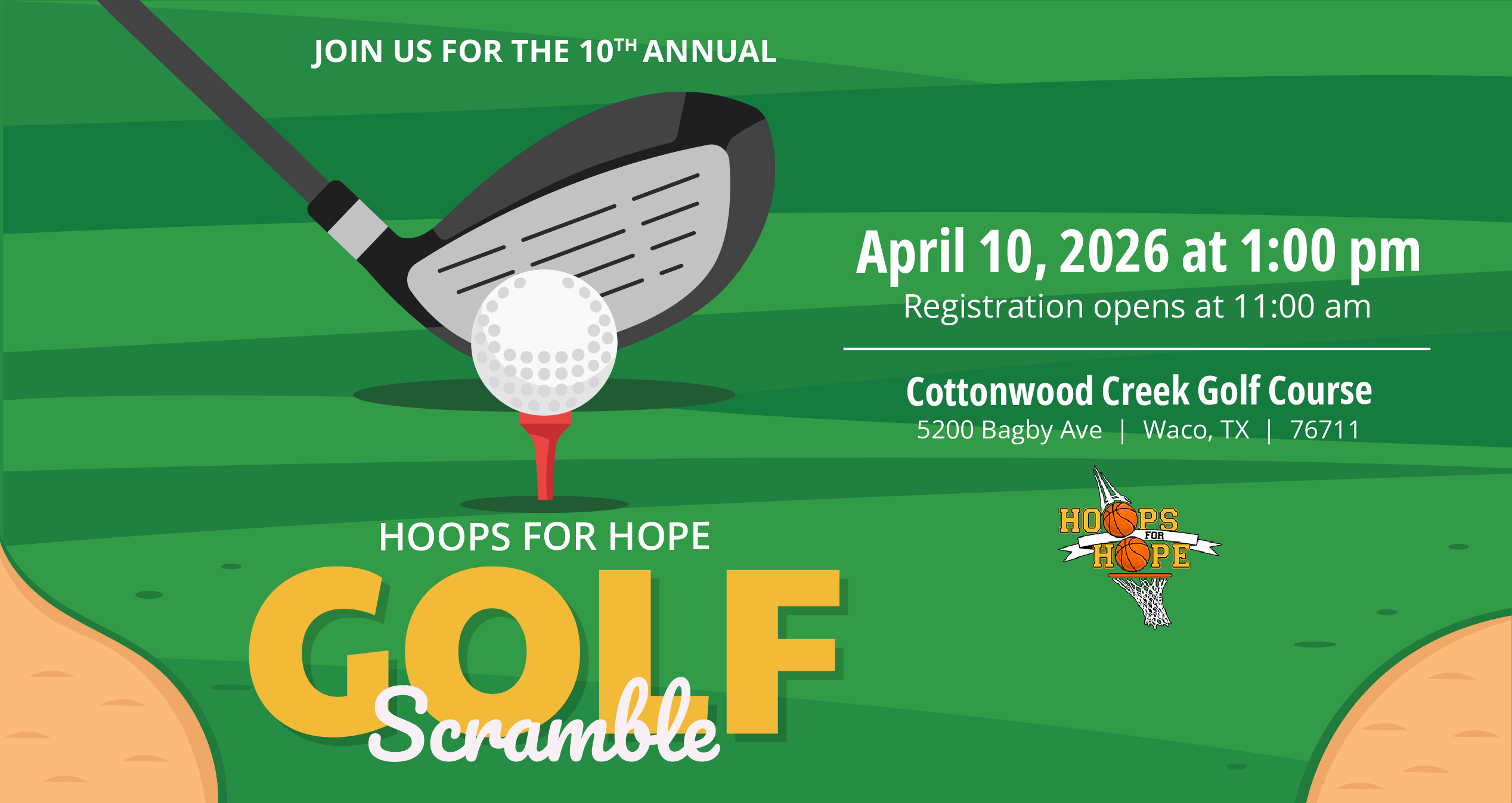 Campaign cover image for 2026 Hoops For Hope Golf Scramble