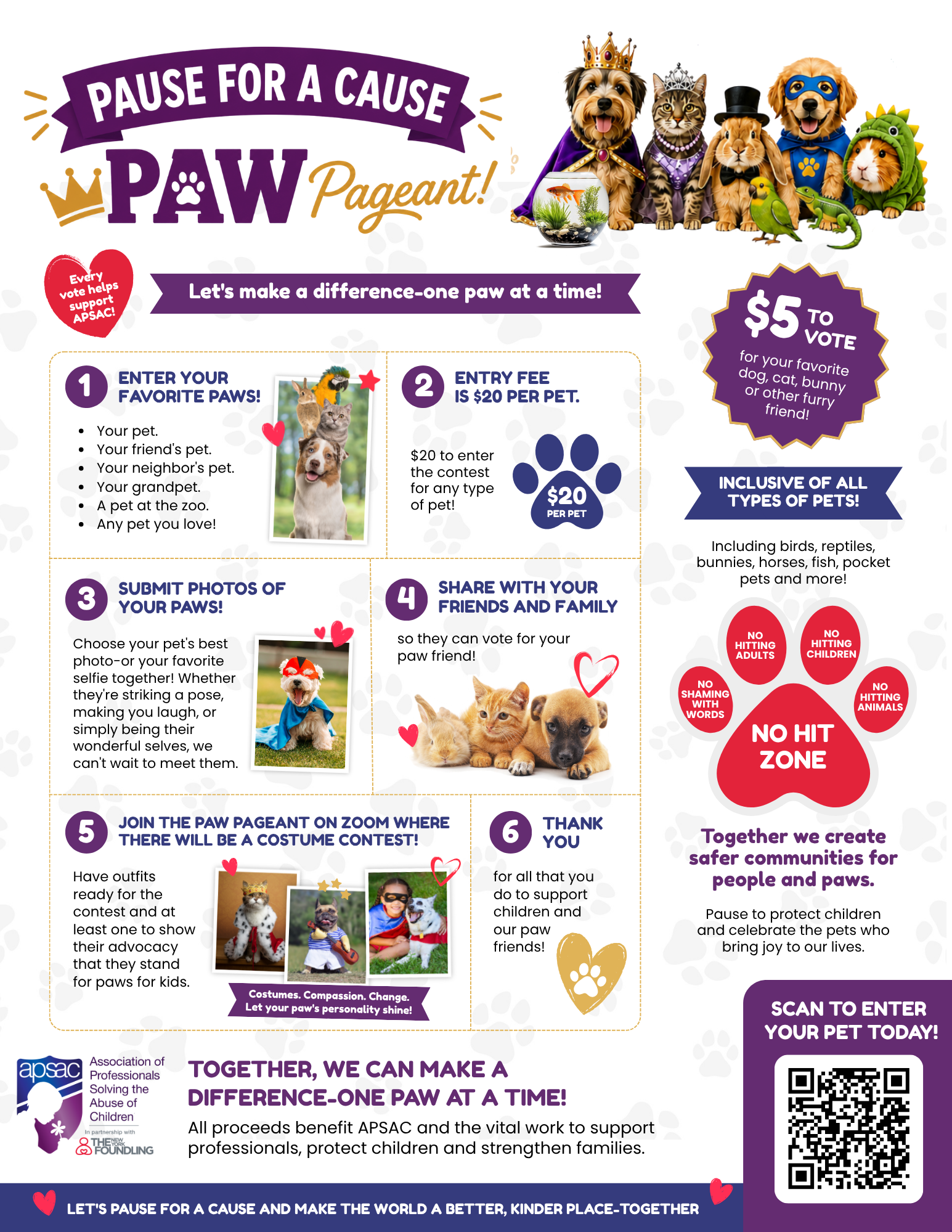 Campaign cover image for Pause for a Cause: Enter Your Pet!