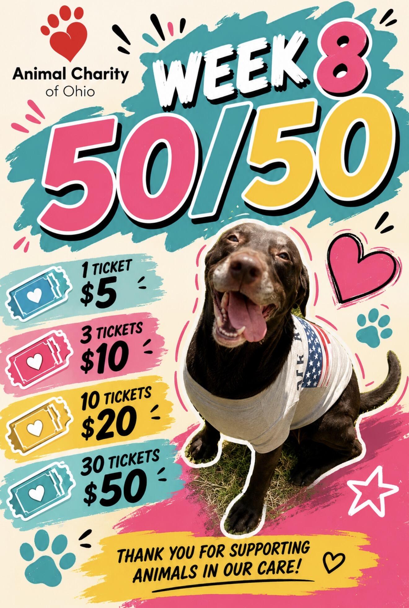 Campaign cover image for Weekly Summer 50/50 - Week 8