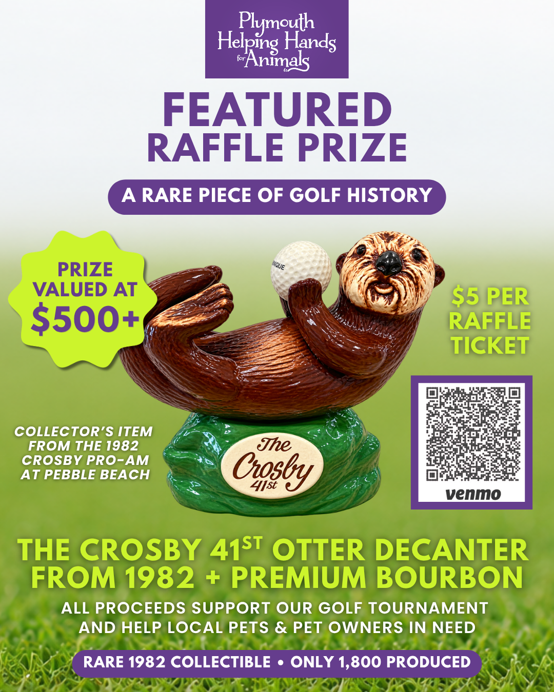 Campaign cover image for Rare Collectible Bourbon Decanter - The Golf Otter!