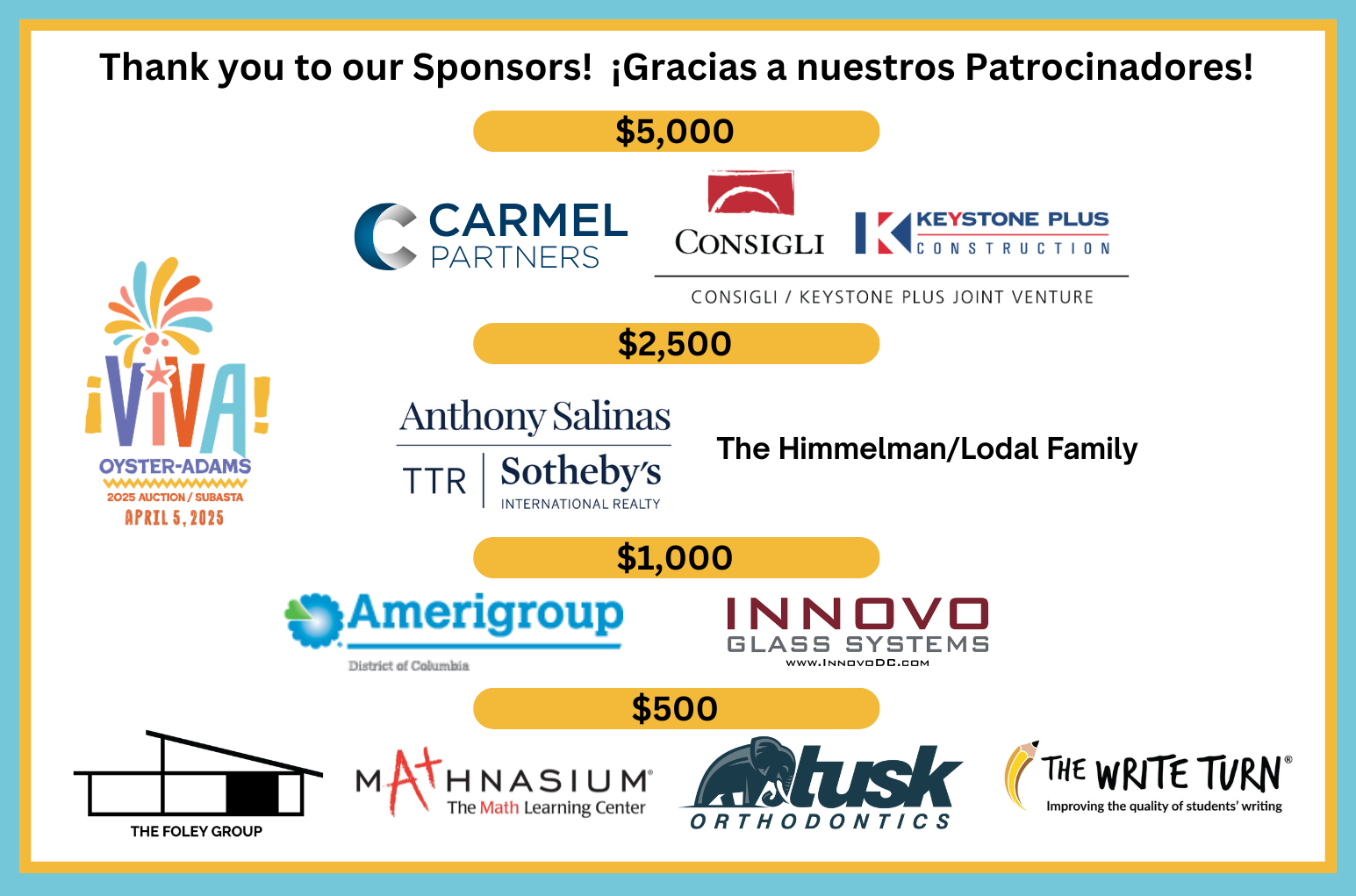 Campaign cover image for Oyster Adams  2025 Auction | Subasta