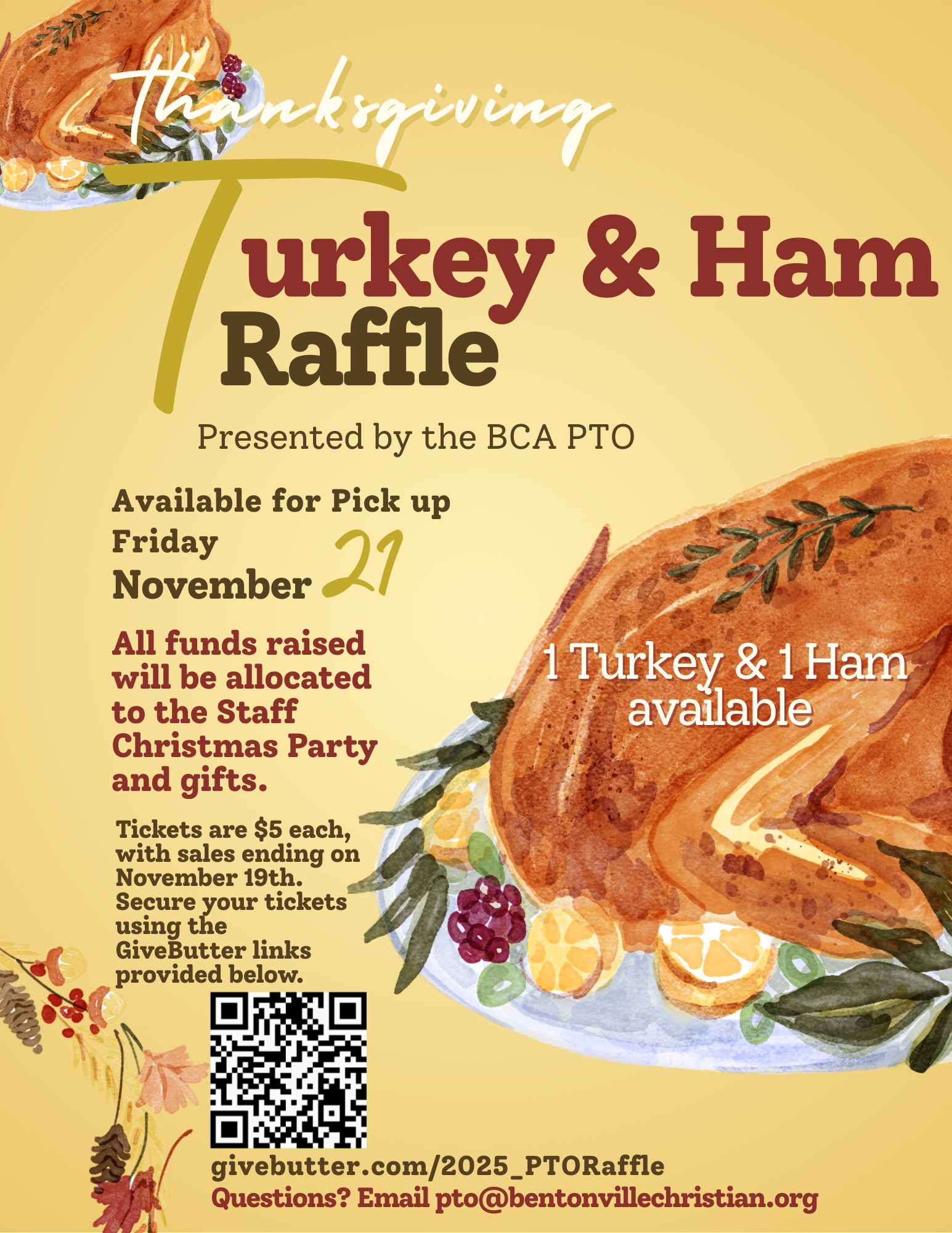 Campaign cover image for 25 Thanksgiving Raffle