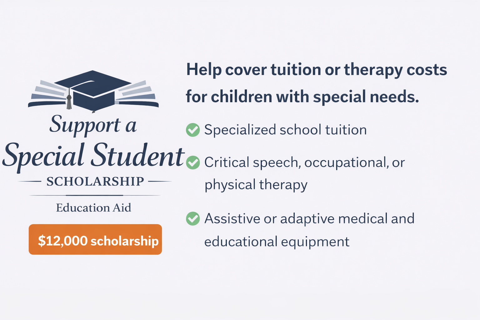 Campaign cover image for Keep a Child in Therapy. Keep a Child in School.